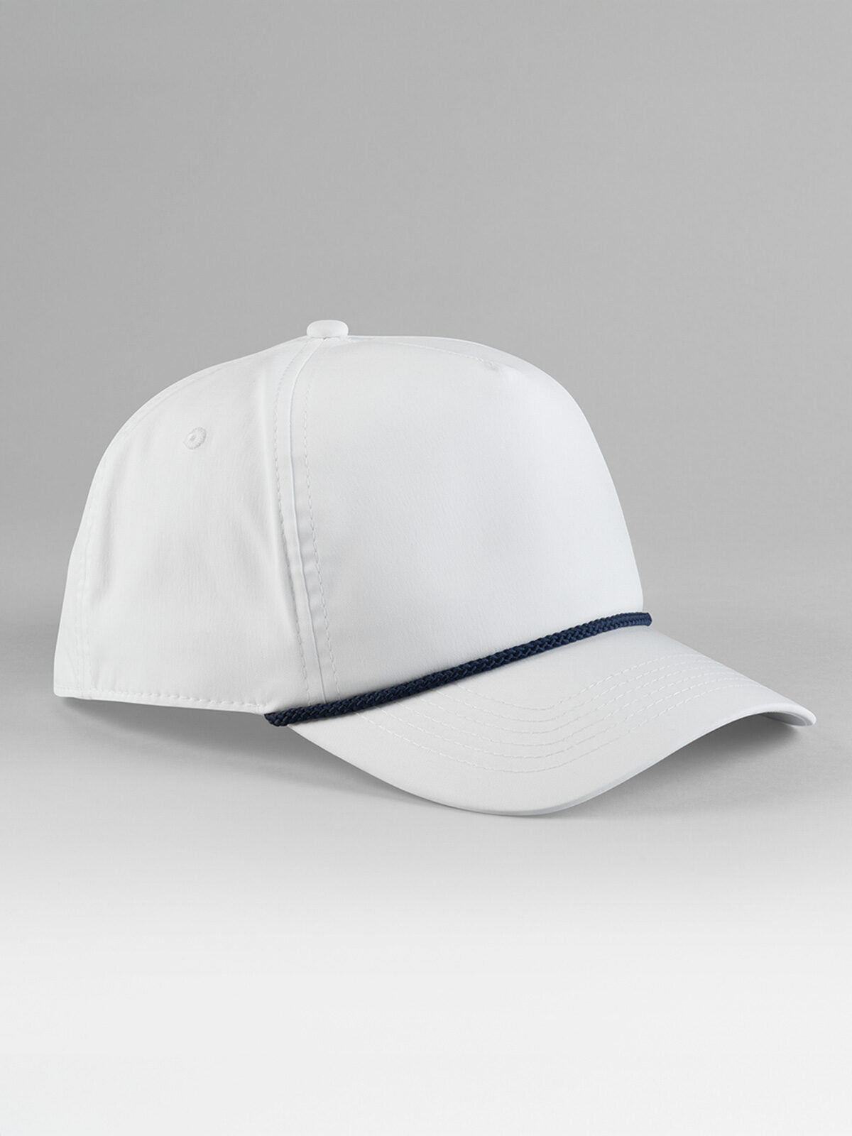 Rope Detail Golf Cap Beechfield White/Navy