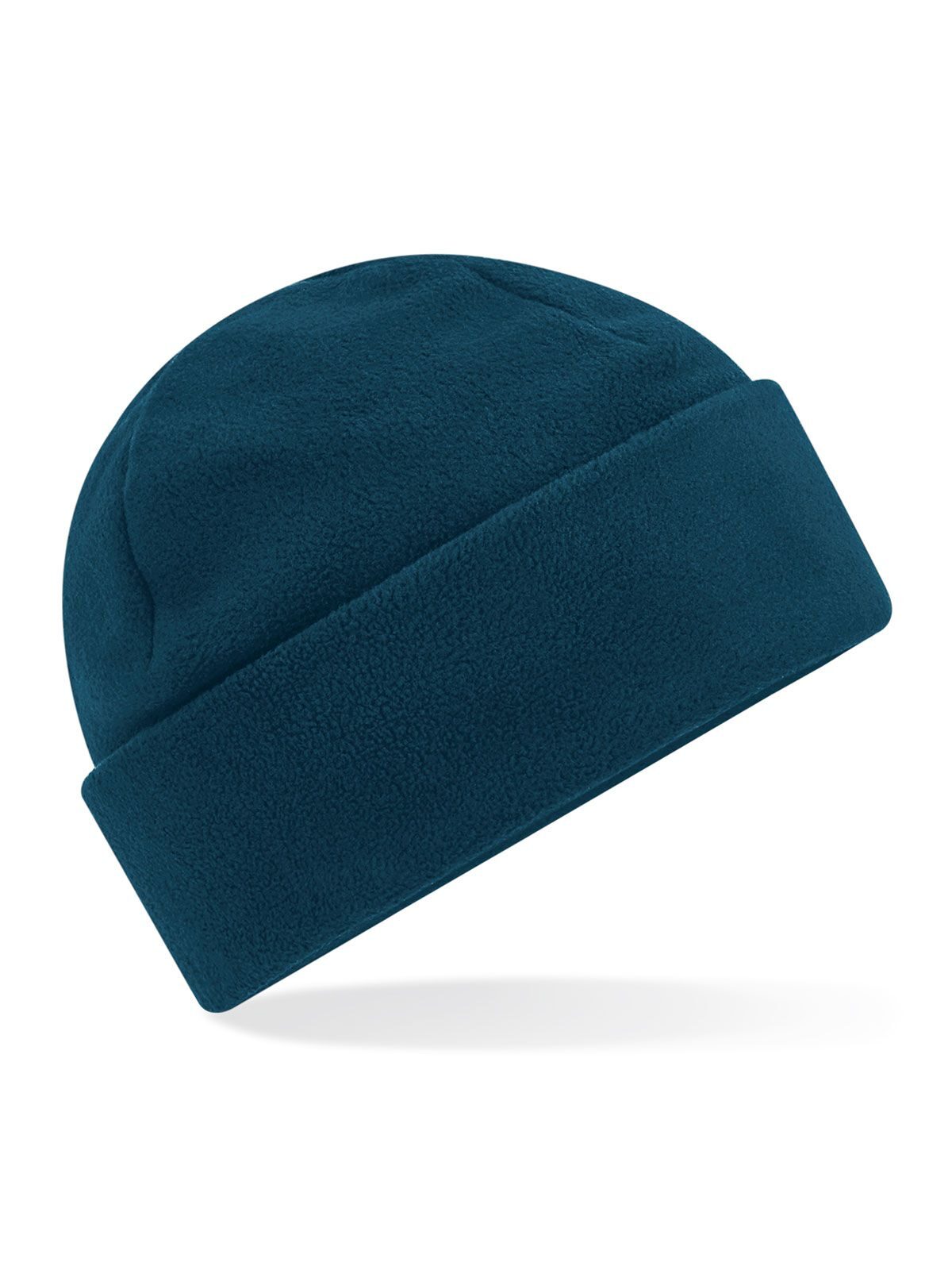 Recycled Fleece Cuffed Beanie Beechfield Petrol