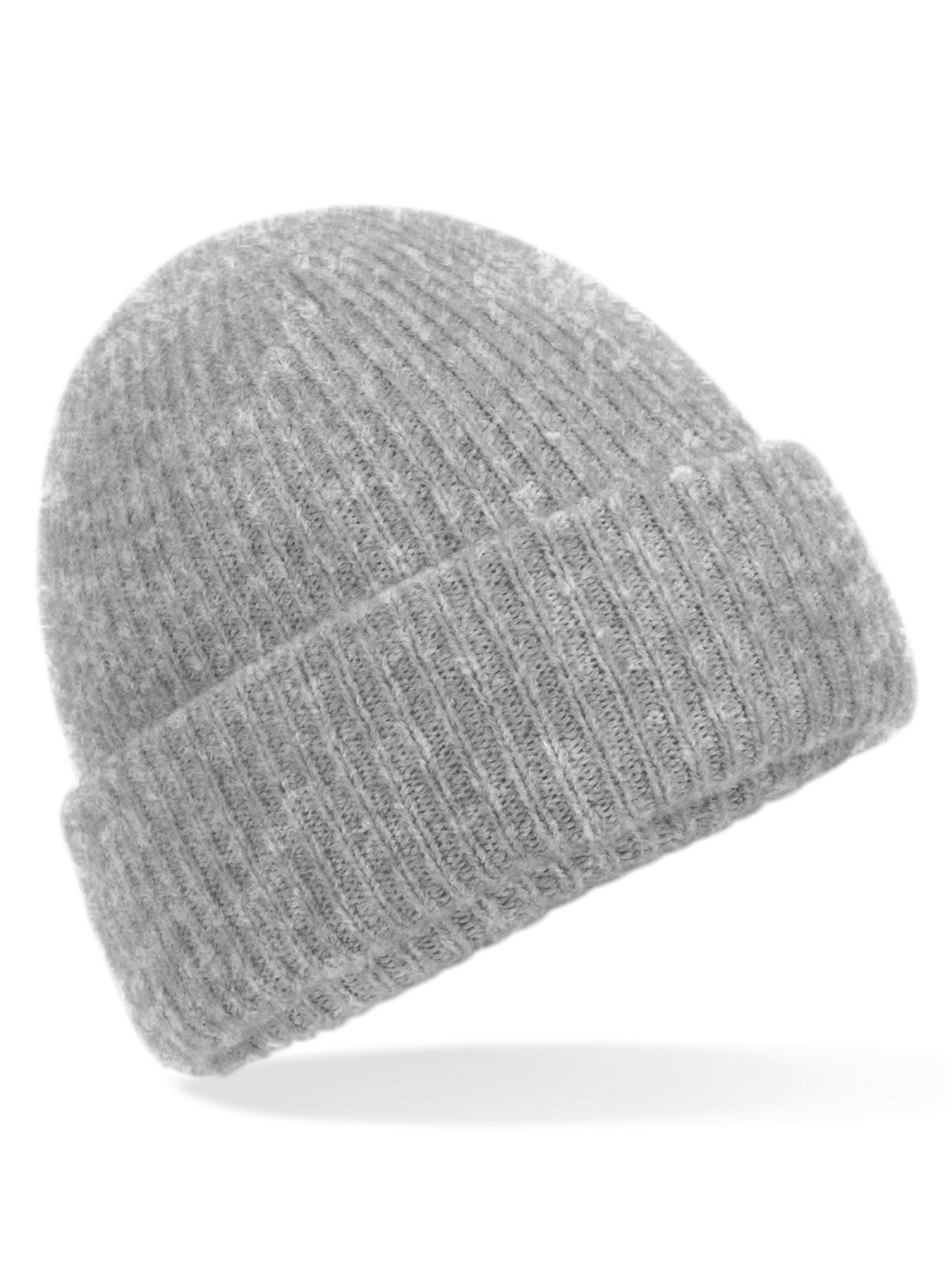 Cosy Ribbed Beanie Beechfield Grey Marl