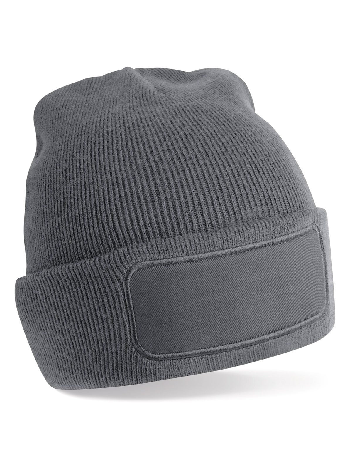 Recycled Original Patch Beanie Beechfield Graphite Grey
