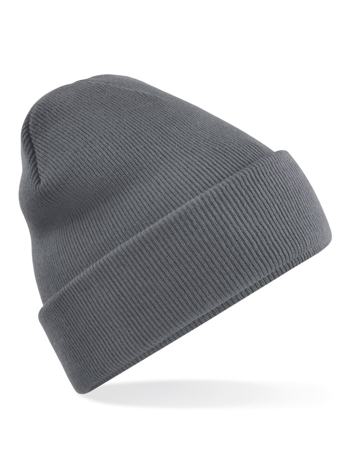 Recycled Original Cuffed Beanie Beechfield Graphite Grey