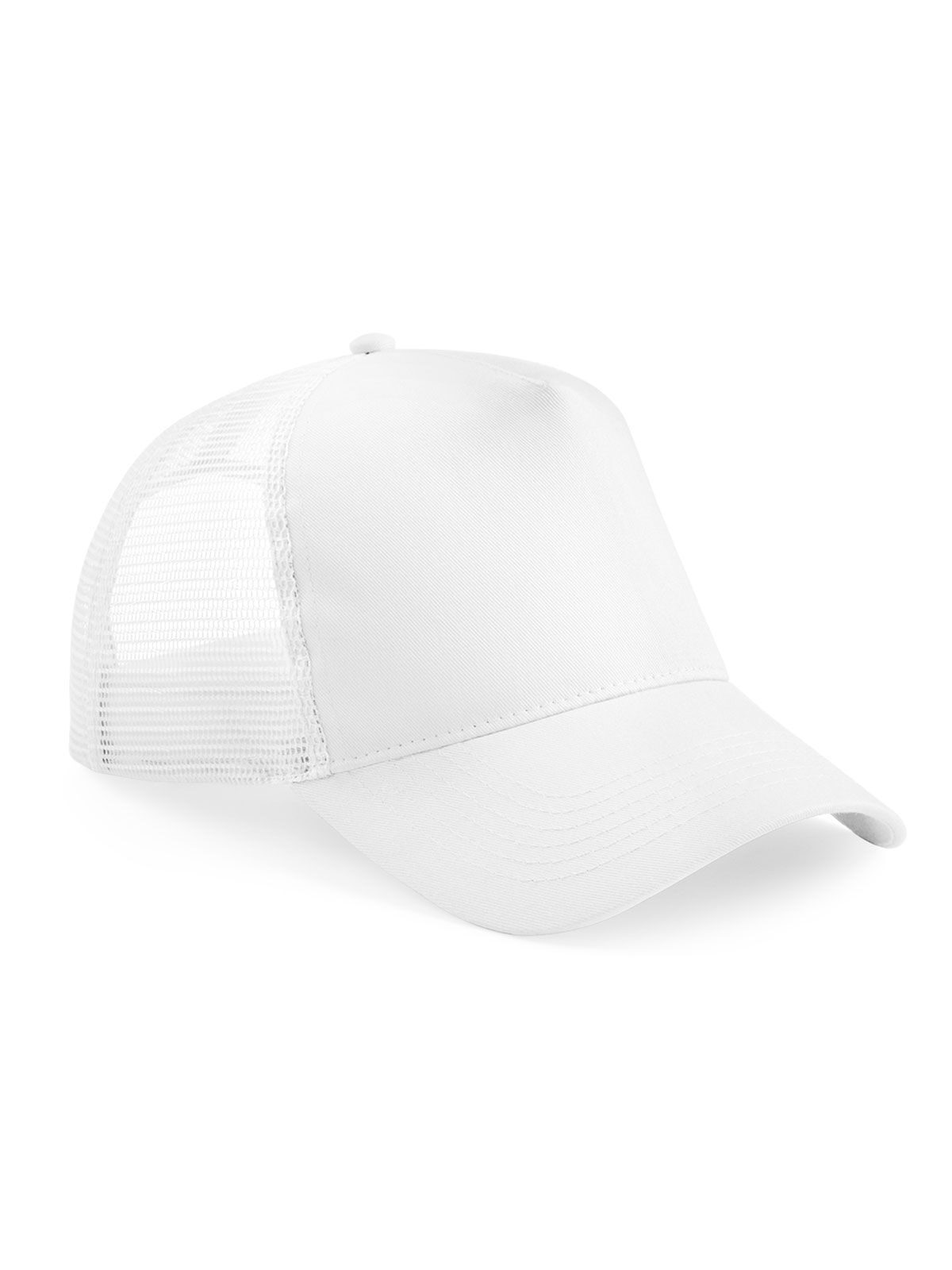 Junior Snapback Trucker Beechfield White/White