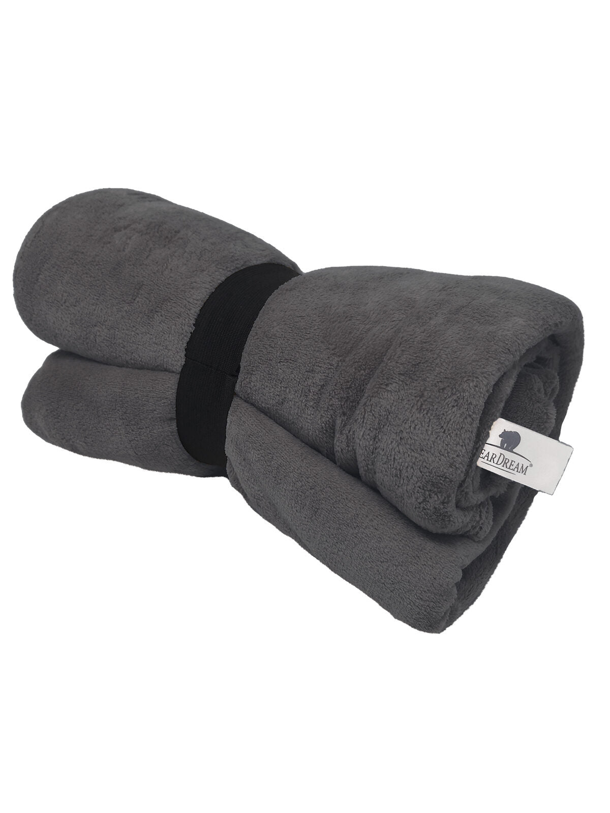 Coral Fleece Blanket 130x170 Bear Dream Shale Taupe
