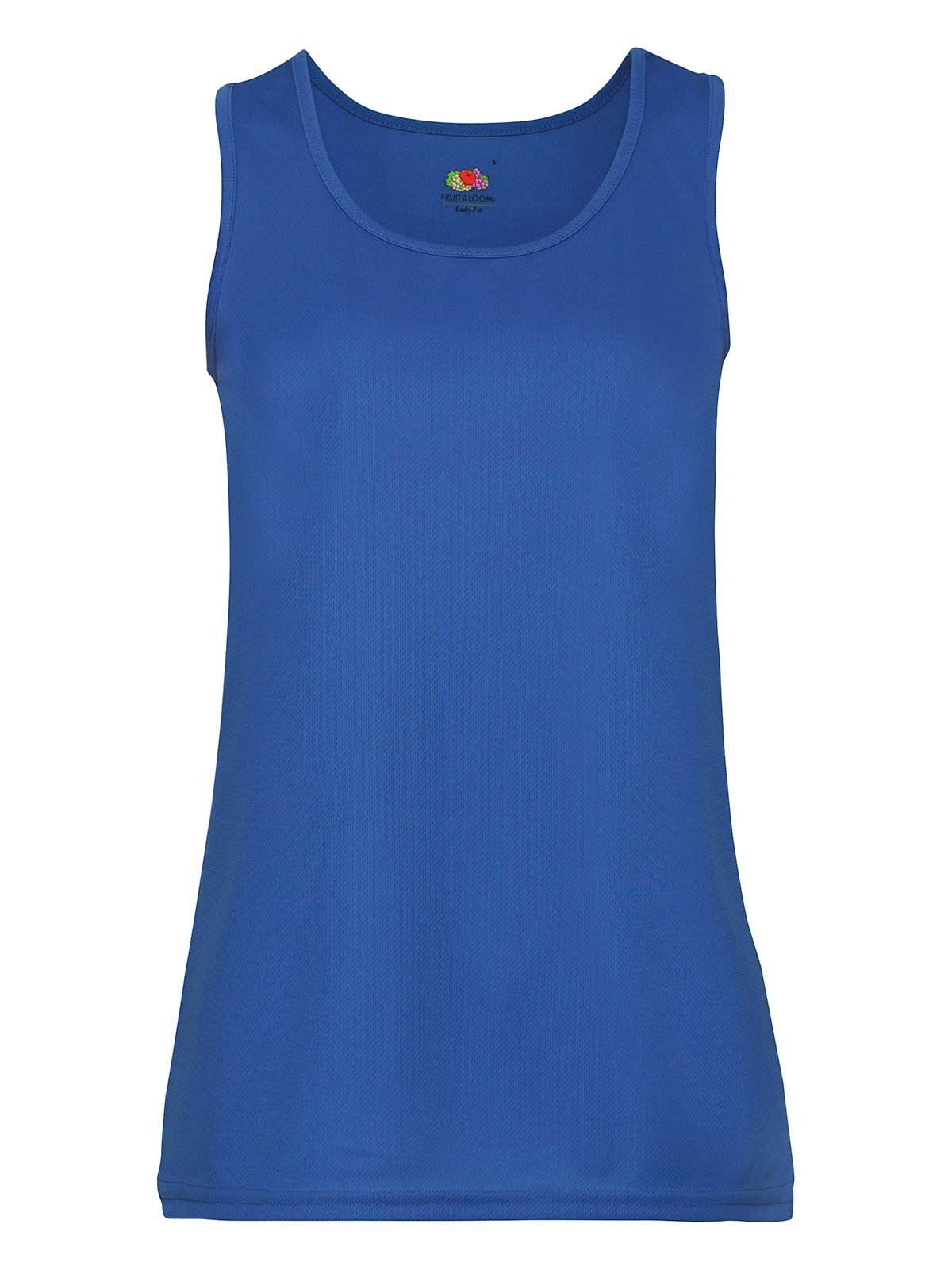 Ladies Performance Vest Fruit of the Loom Royal Blue