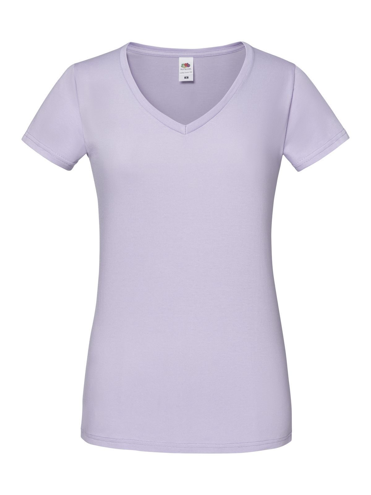 Ladies 150 V-Neck T Fruit of the Loom Soft Lavender