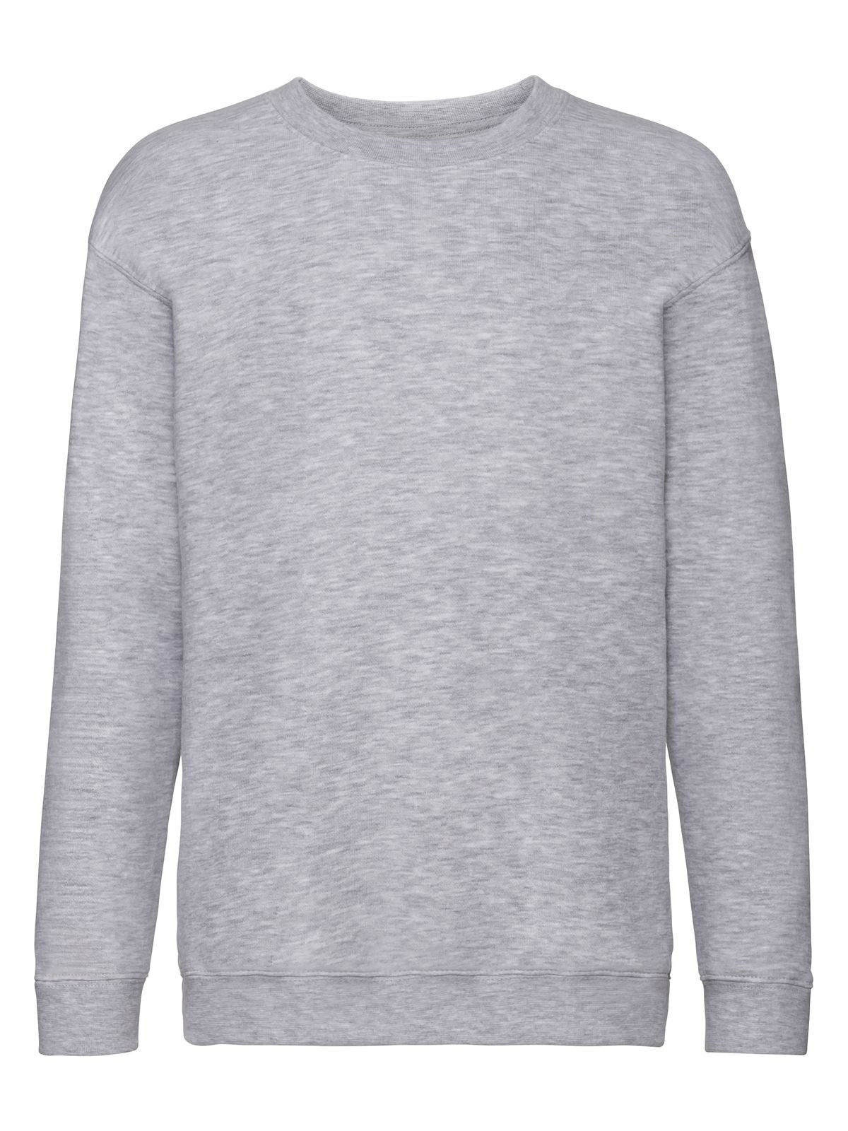 Kids Premium Set-In Sweat Fruit of the Loom Heather Grey