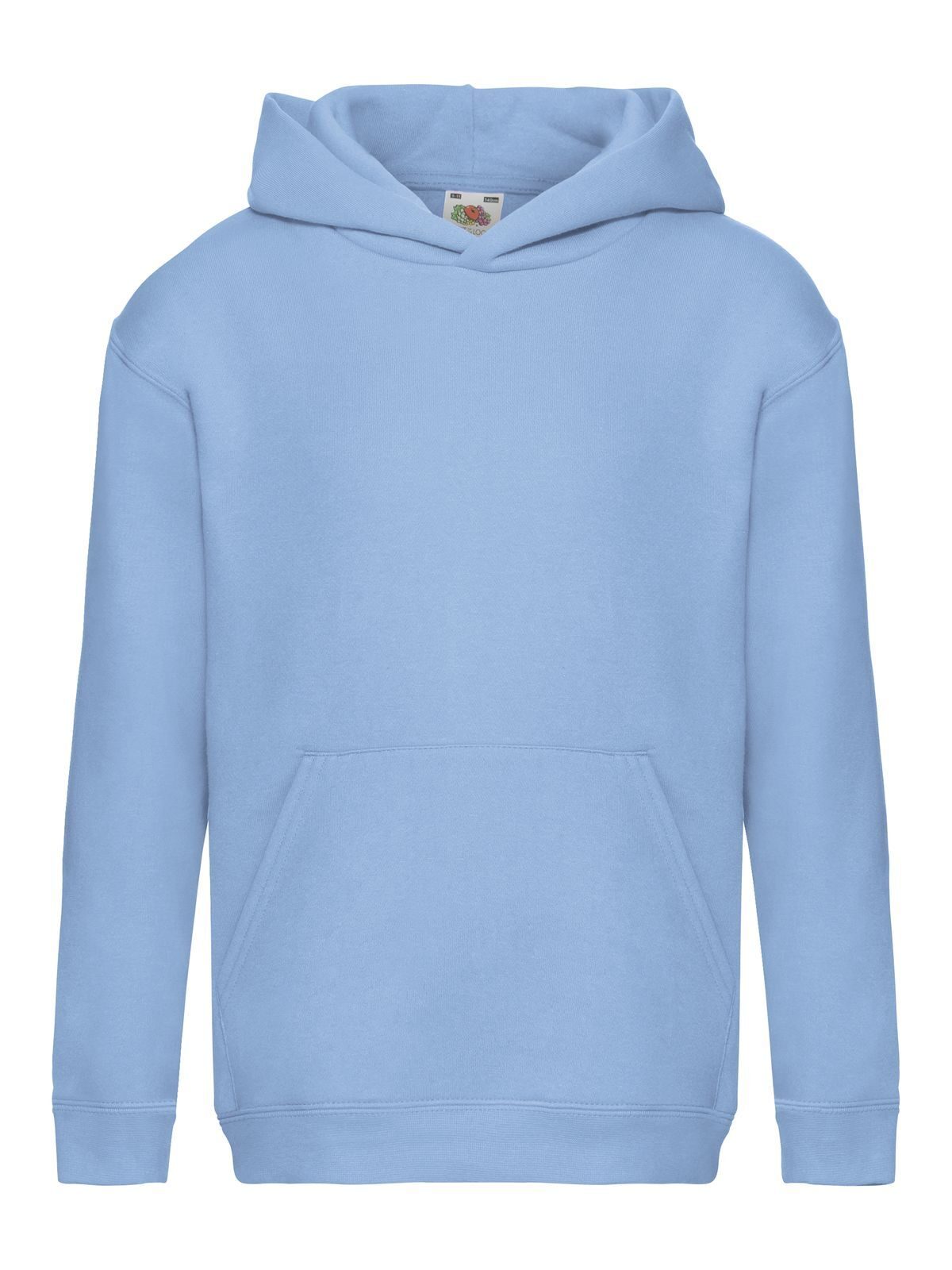 Kids Premium Hooded Sweat Fruit of the Loom Sky Blue