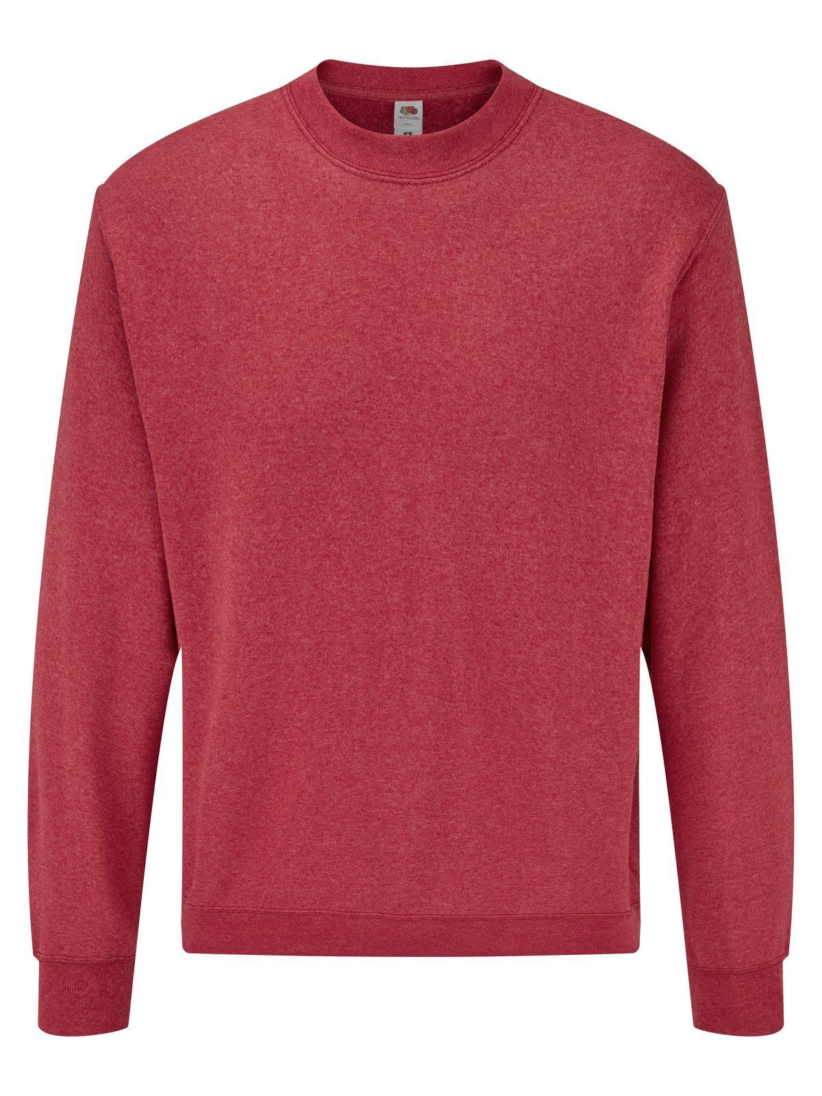 Classic Set-In Sweat Fruit of the Loom Vintage Heather Red