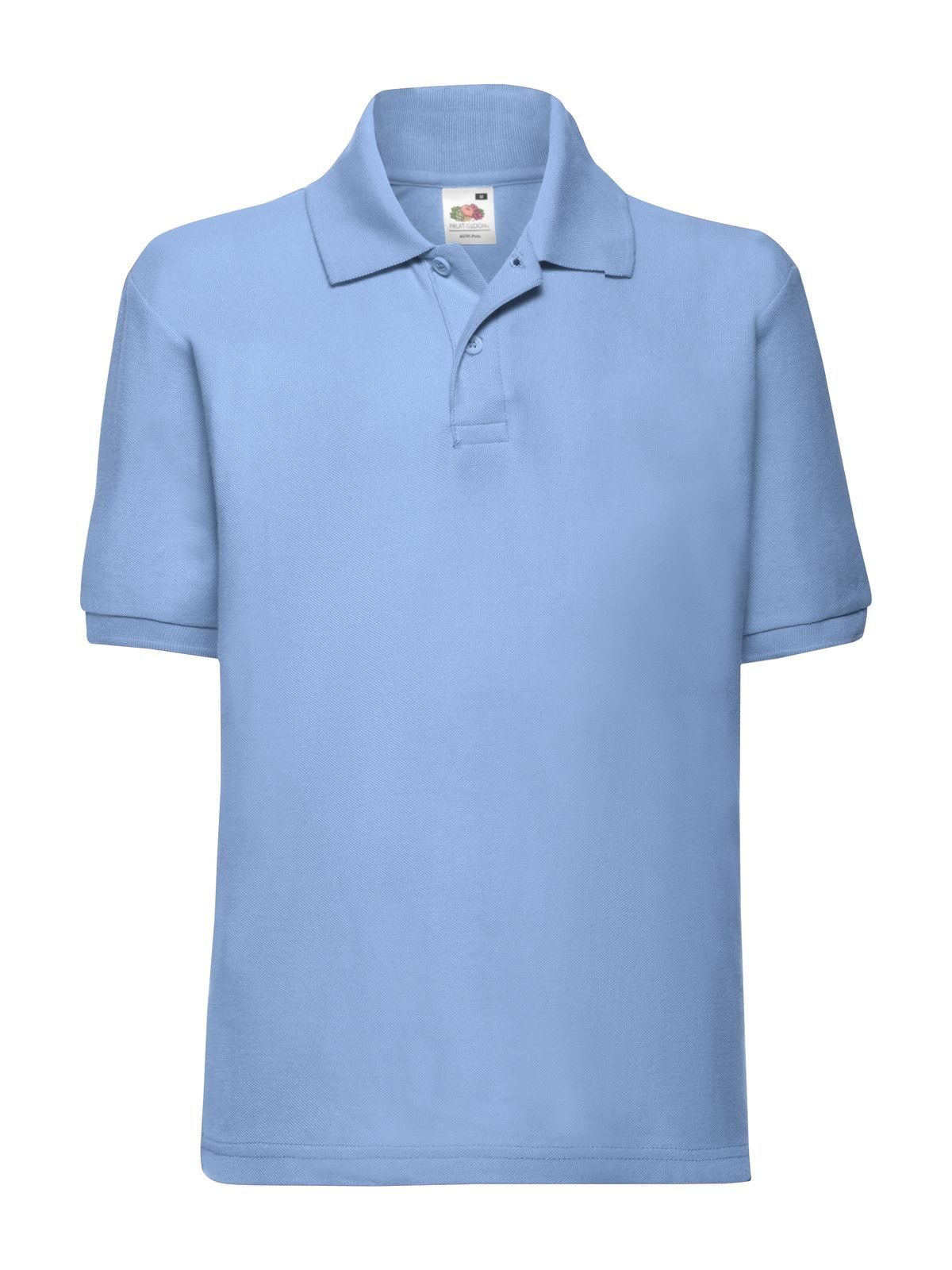 Kids 65/35 Polo Fruit of the Loom Sky Blue