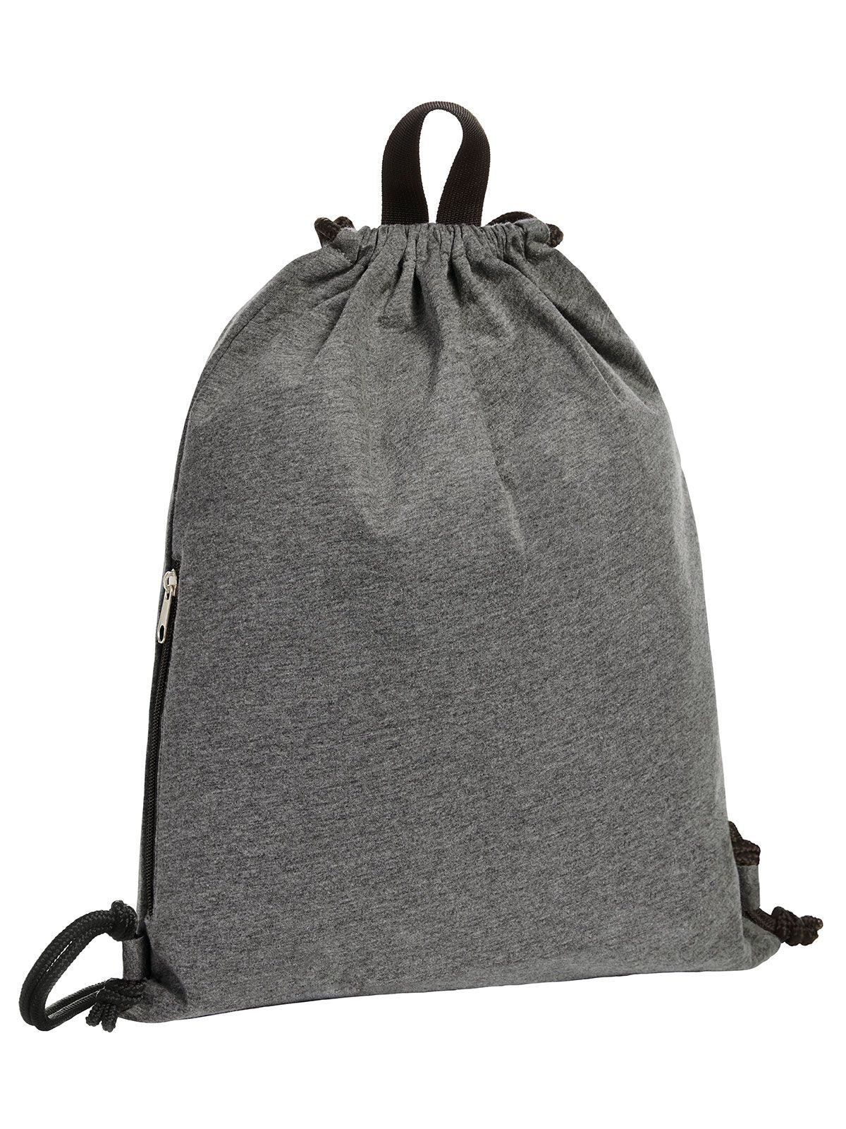 Drawstring Bag Jersey Halfar Anthracite