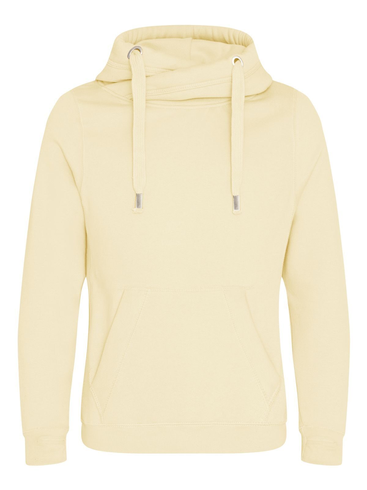 Cross Neck Hoodie Just Hoods by AWDis Vanilla Milkshake