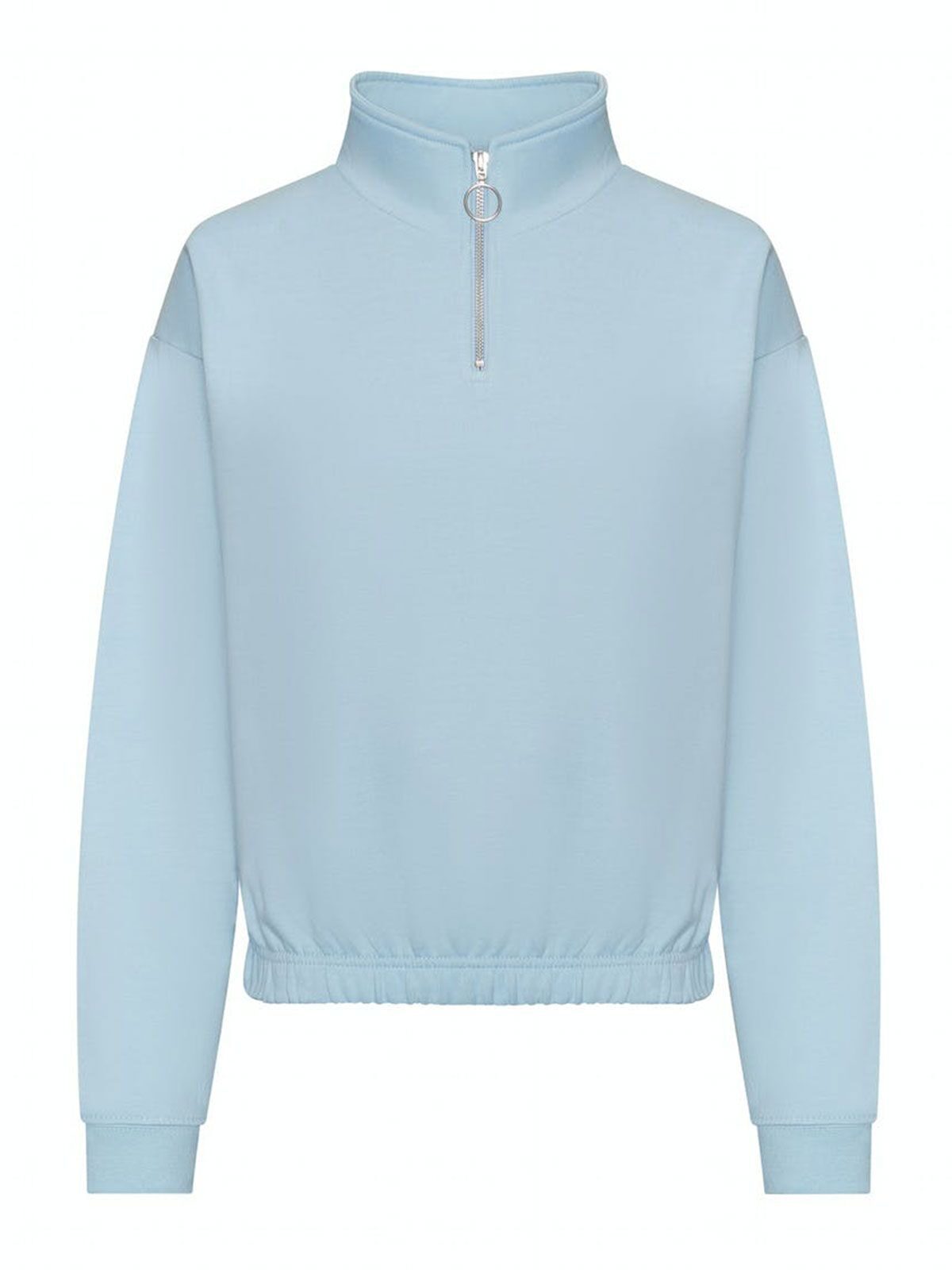 Women's Cropped ½ Zip Sweat Just Hoods by AWDis Sky