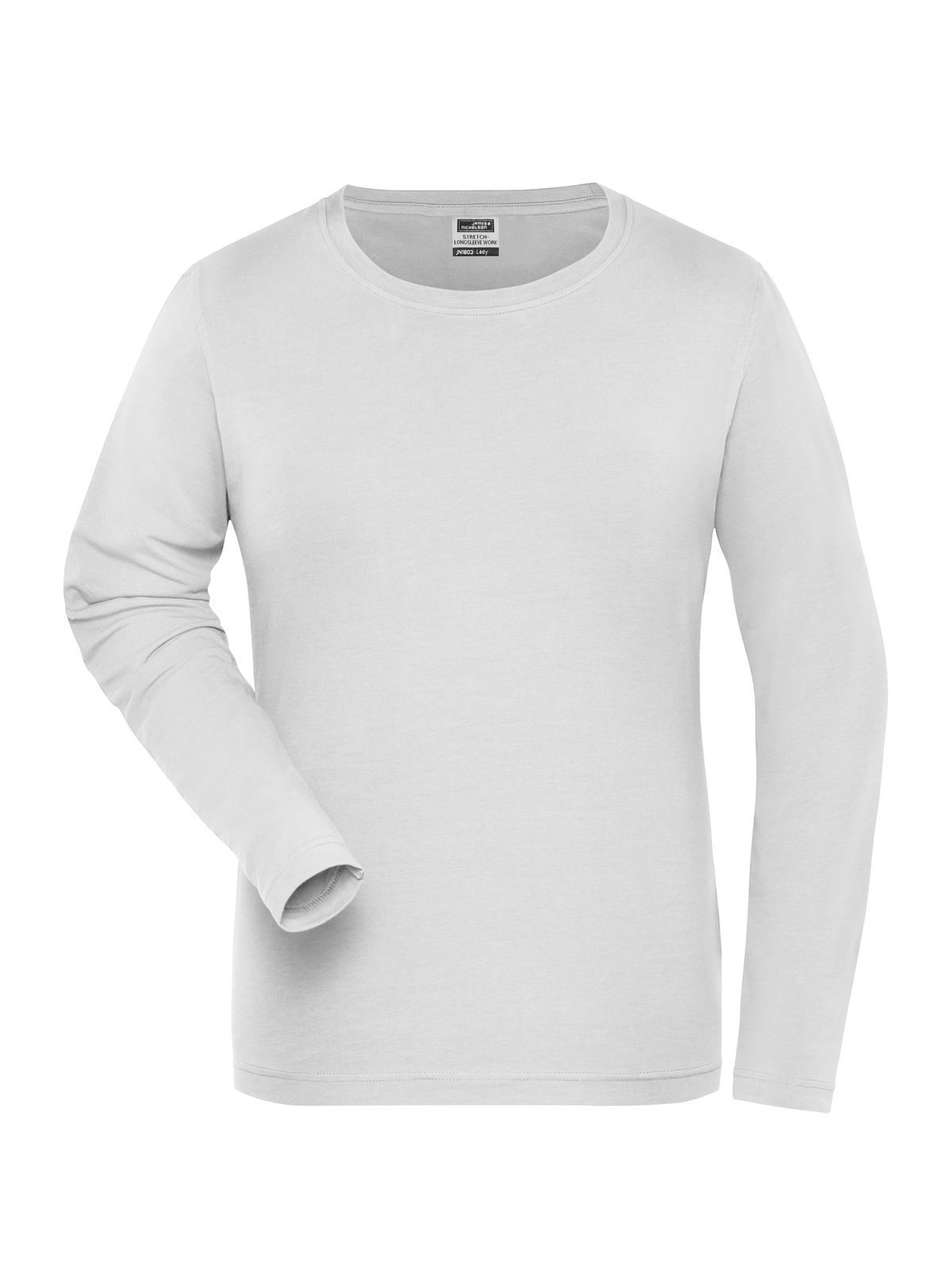 Ladies' Bio Stretch-Longsleeve Work - Solid Daiber White