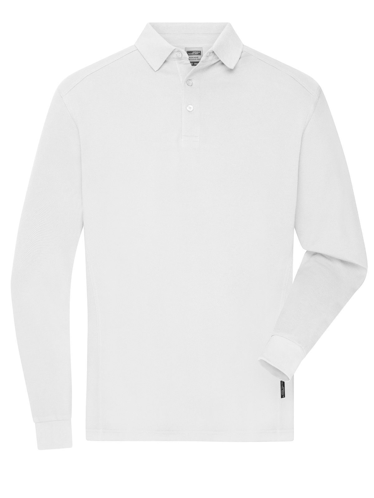 Men's Workwear-Longsleeve Polo Daiber White