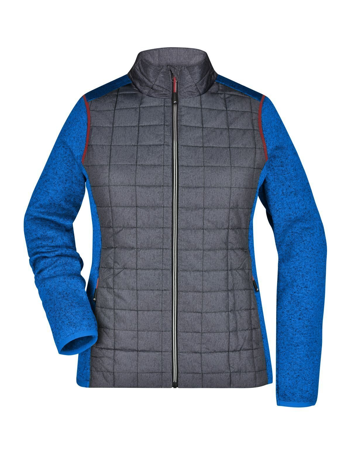 Ladies' Knitted Hybrid Jacket Daiber Royal-Melange/Anthracite-Melan