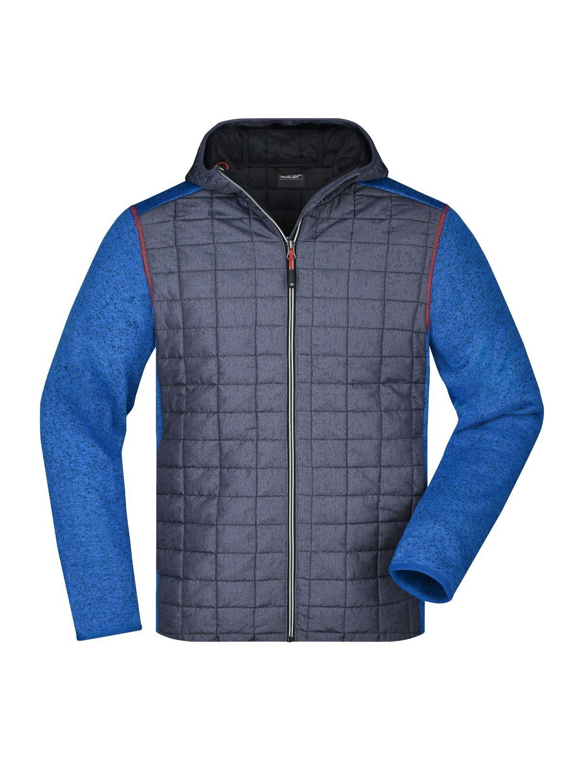 Men's Knitted Hybrid Jacket Daiber Royal-Melange/Anthracite-Melan