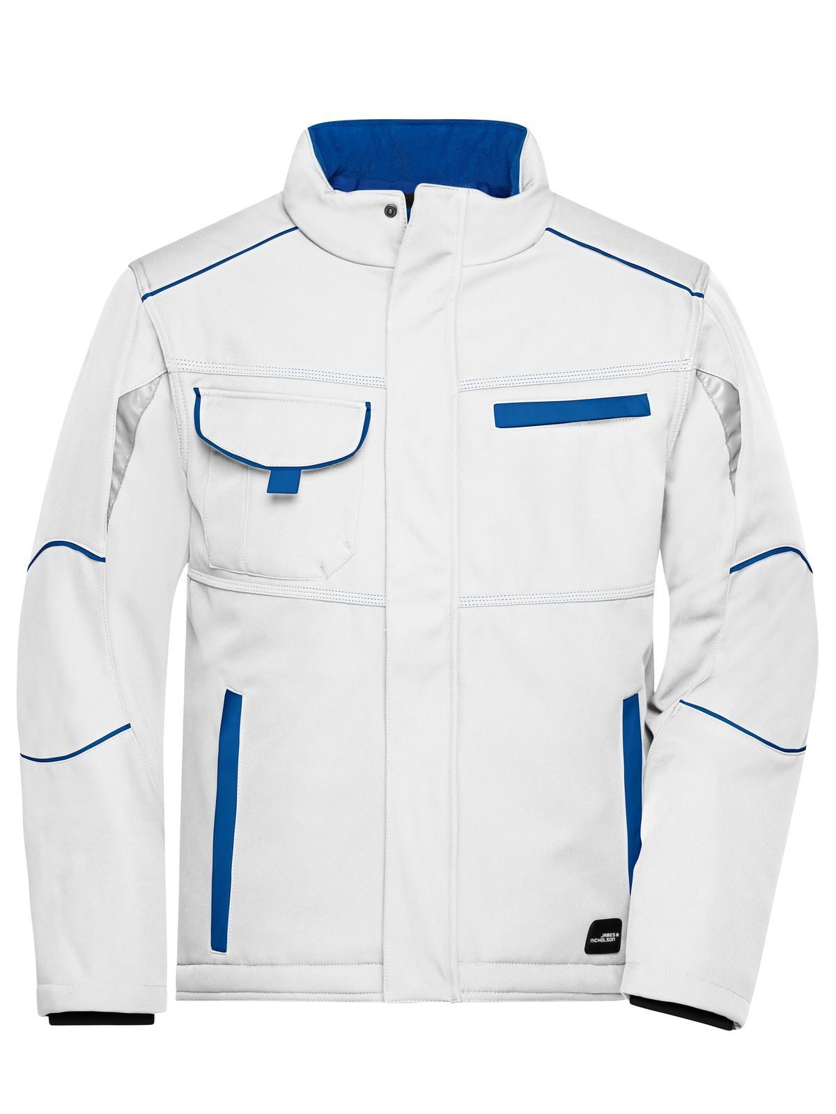 Workwear Softshell Padded Jacket - Color Daiber White/Royal