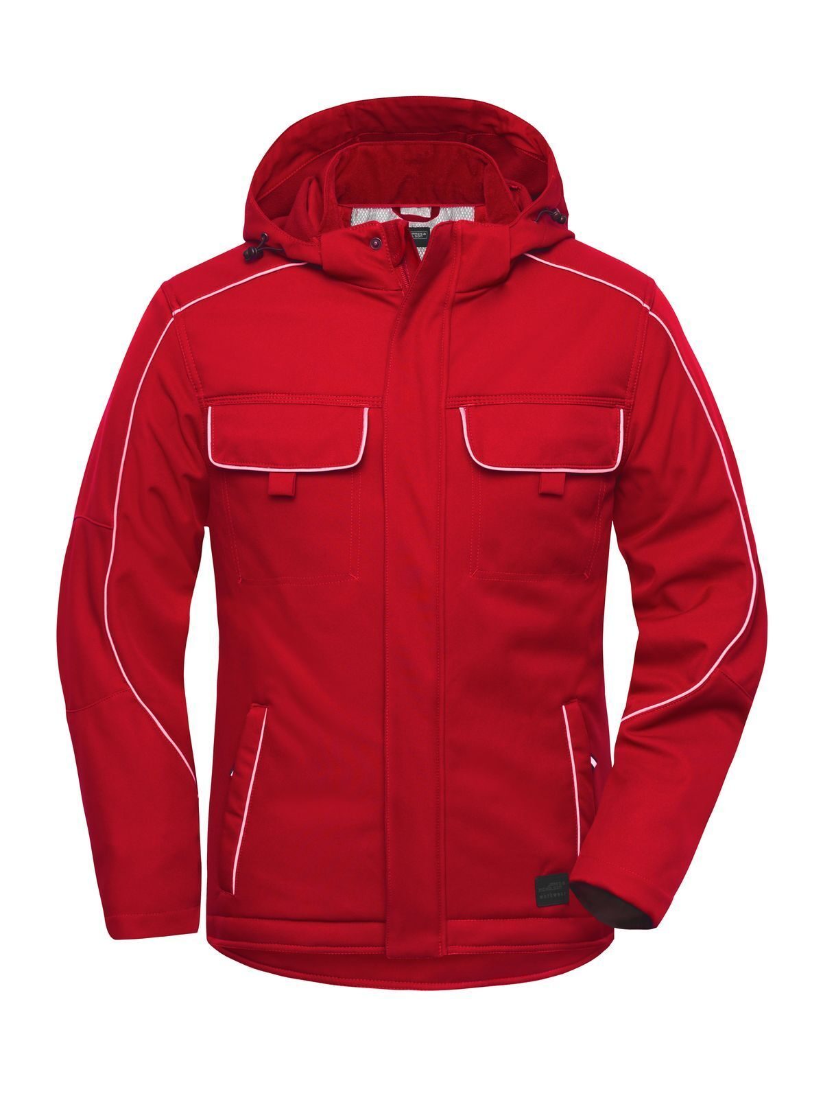 Workwear Softshell Padded Jacket - Solid Daiber Red