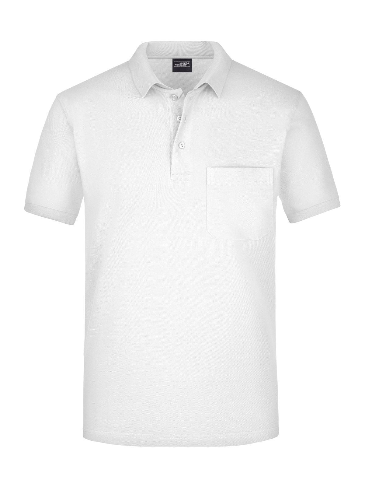 Men's Polo Pocket Daiber White