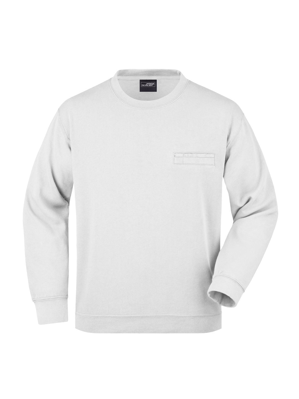Men's Round Sweat Pocket Daiber White
