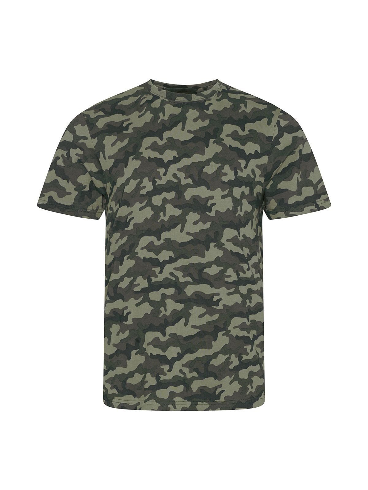 Camo T Just Ts by AWDis Green Camo