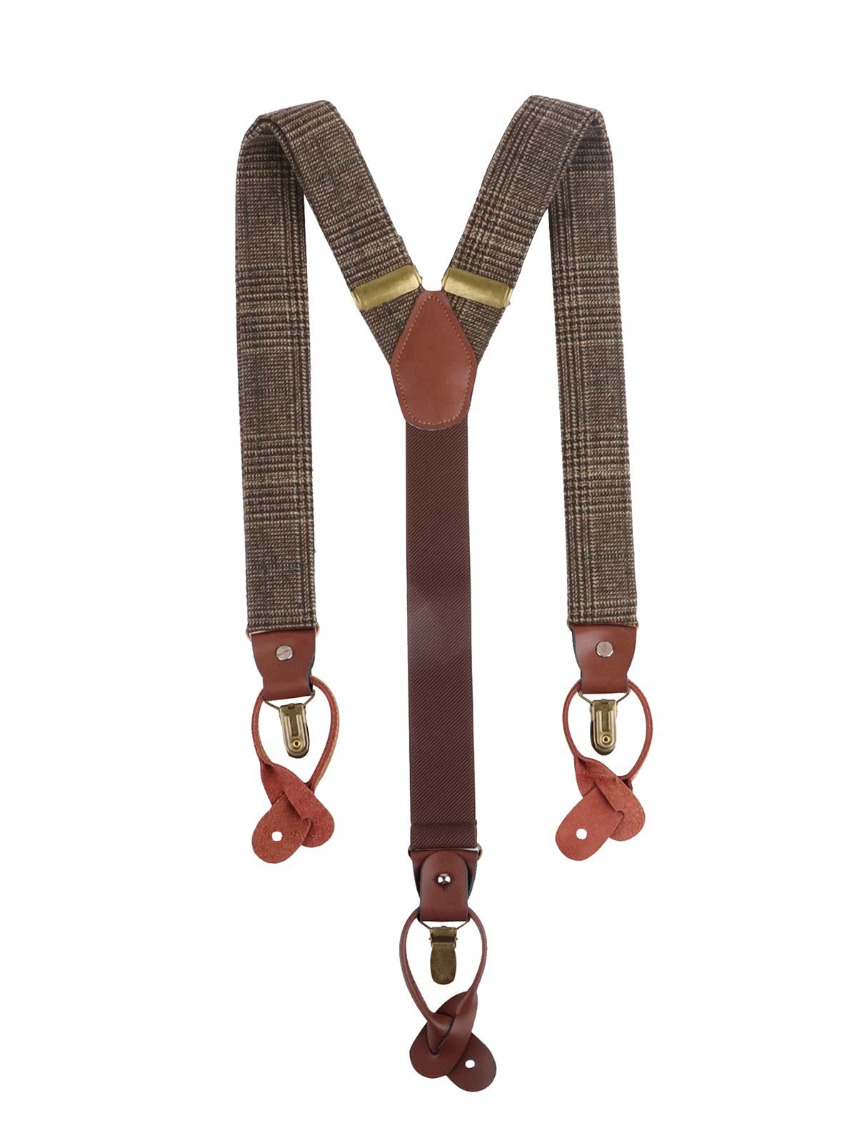 Suspenders Urban-Glencheck Karlowsky Dark-Brown