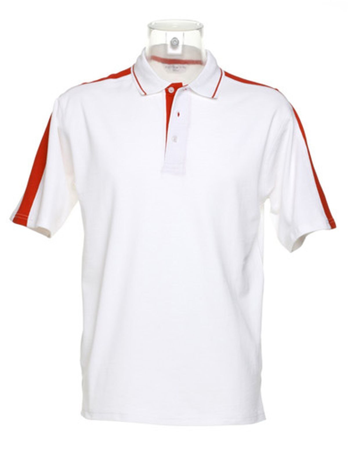 Sporting Polo Shirt Kustom Kit White/Red