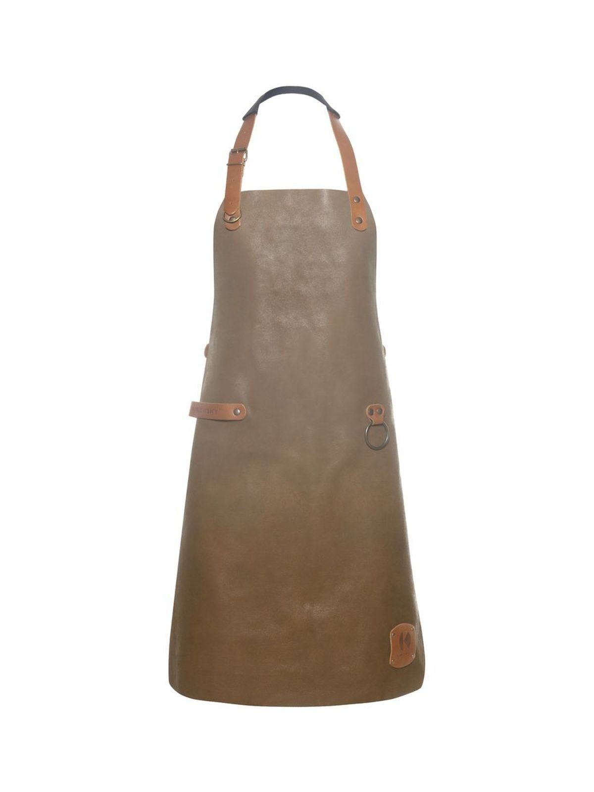 Leather Bib Apron Karlowsky Toffee