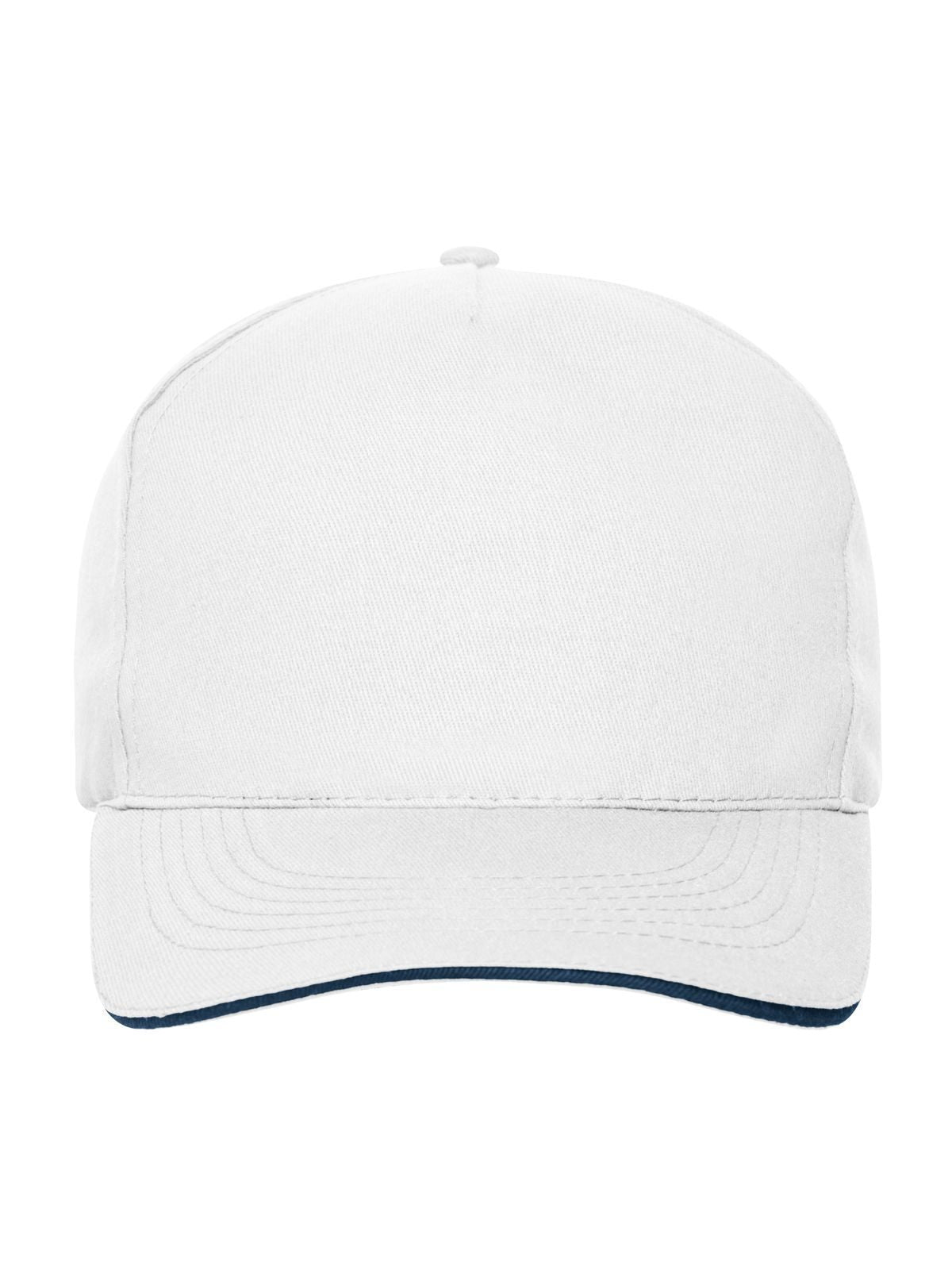 5 Panel Sandwich Cap Bio Cotton Daiber White/Navy