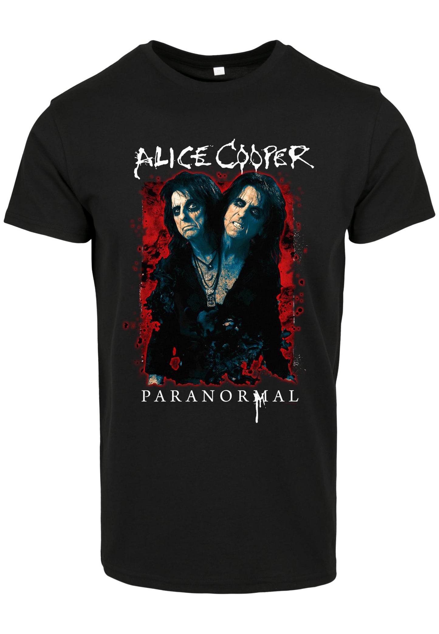 Alice Cooper Paranormal Splatter Adult Black Tee