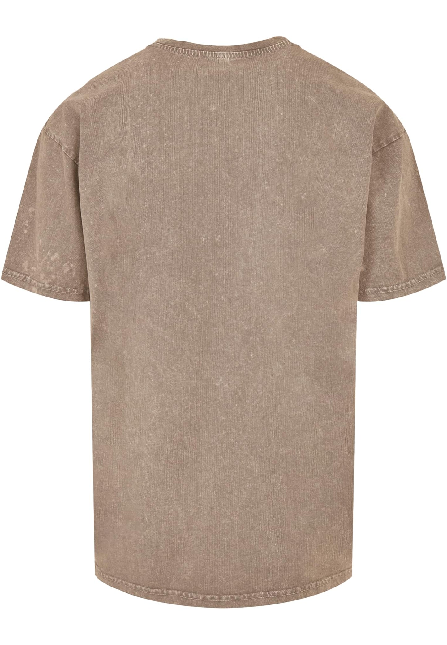 Brandalised - Barcode Leopard Acid Washed Oversize Tee
