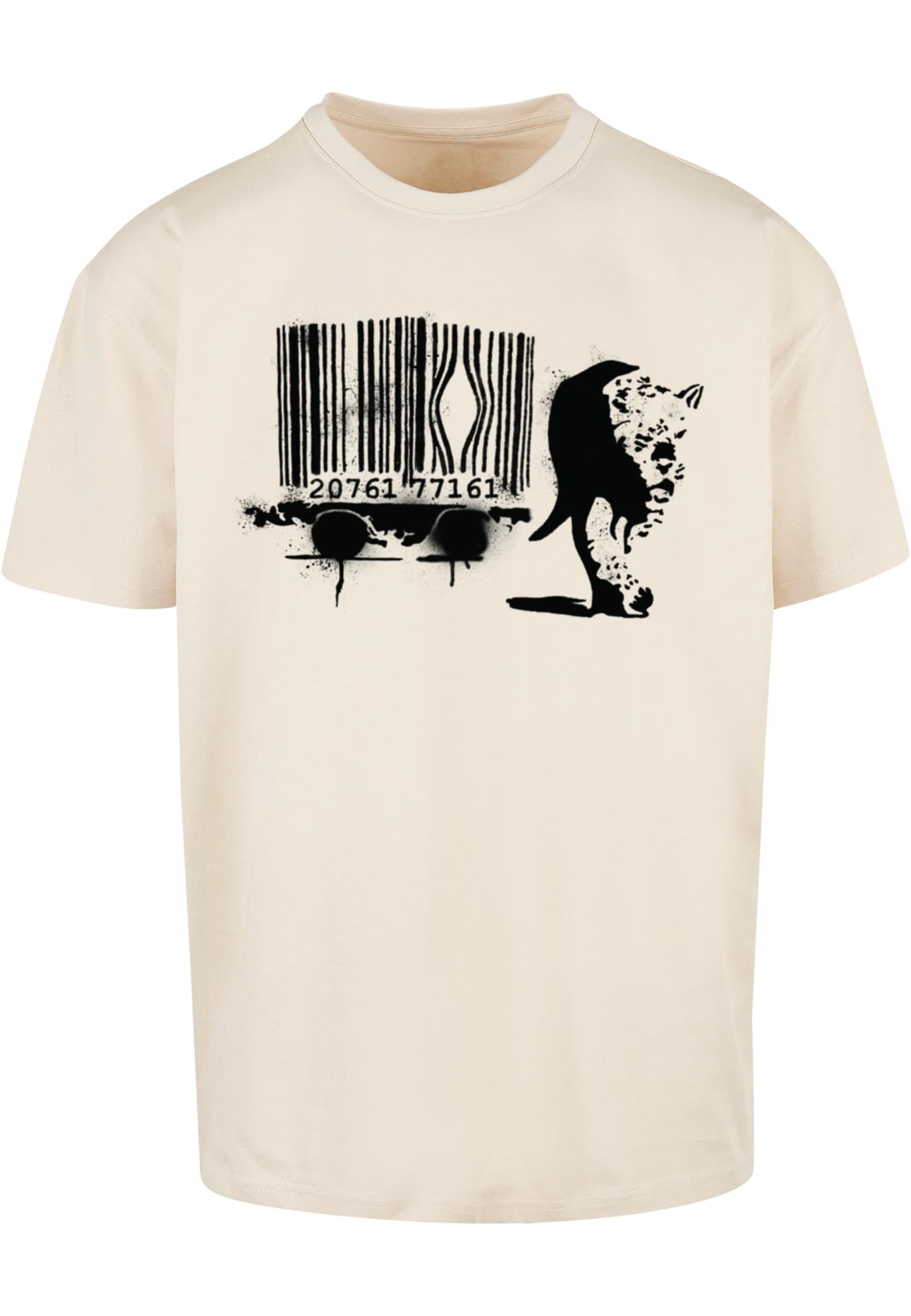 Brandalised - Barcode Leopard Heavy Oversize Tee