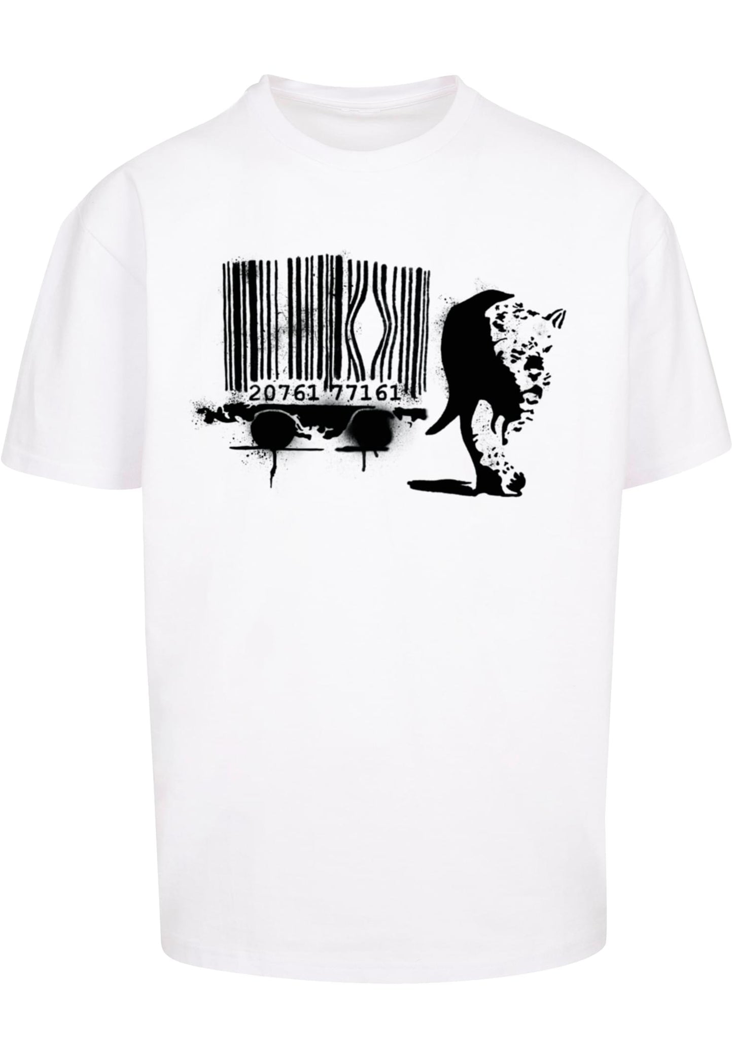 Brandalised - Barcode Leopard Heavy Oversize Tee