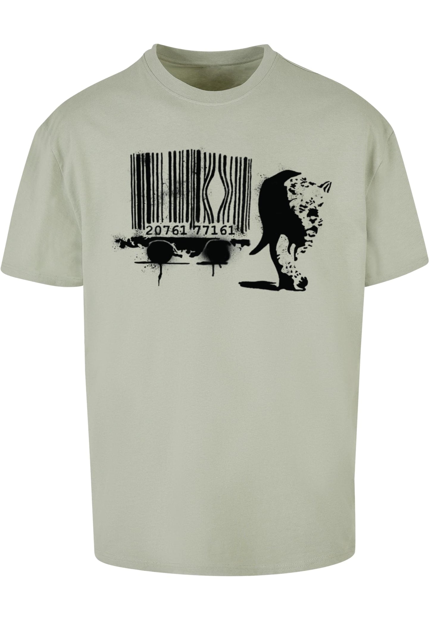 Brandalised - Barcode Leopard Heavy Oversize Tee