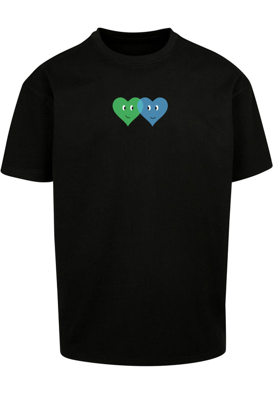 Hugs & Love - Two Hearts Heavy Oversize Tee