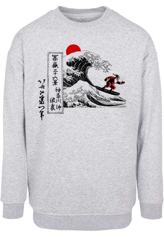 Hokusai - Santa Great Wave Crewneck
