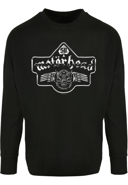 Motorhead - 50th Ace Wings Chrome Emblem Oversize Longsleeve