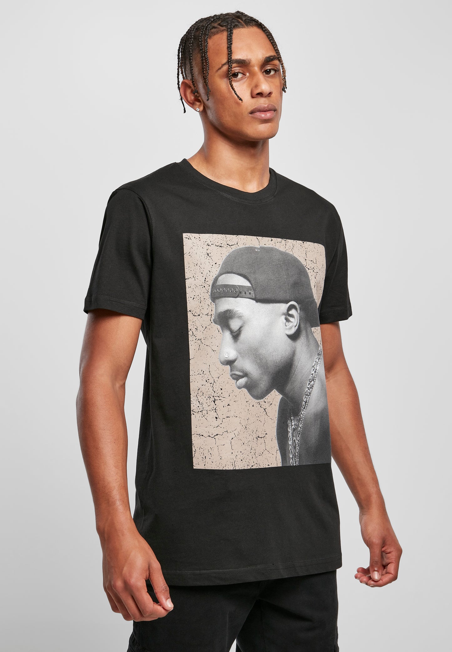 Tupac Cracked Background Tee