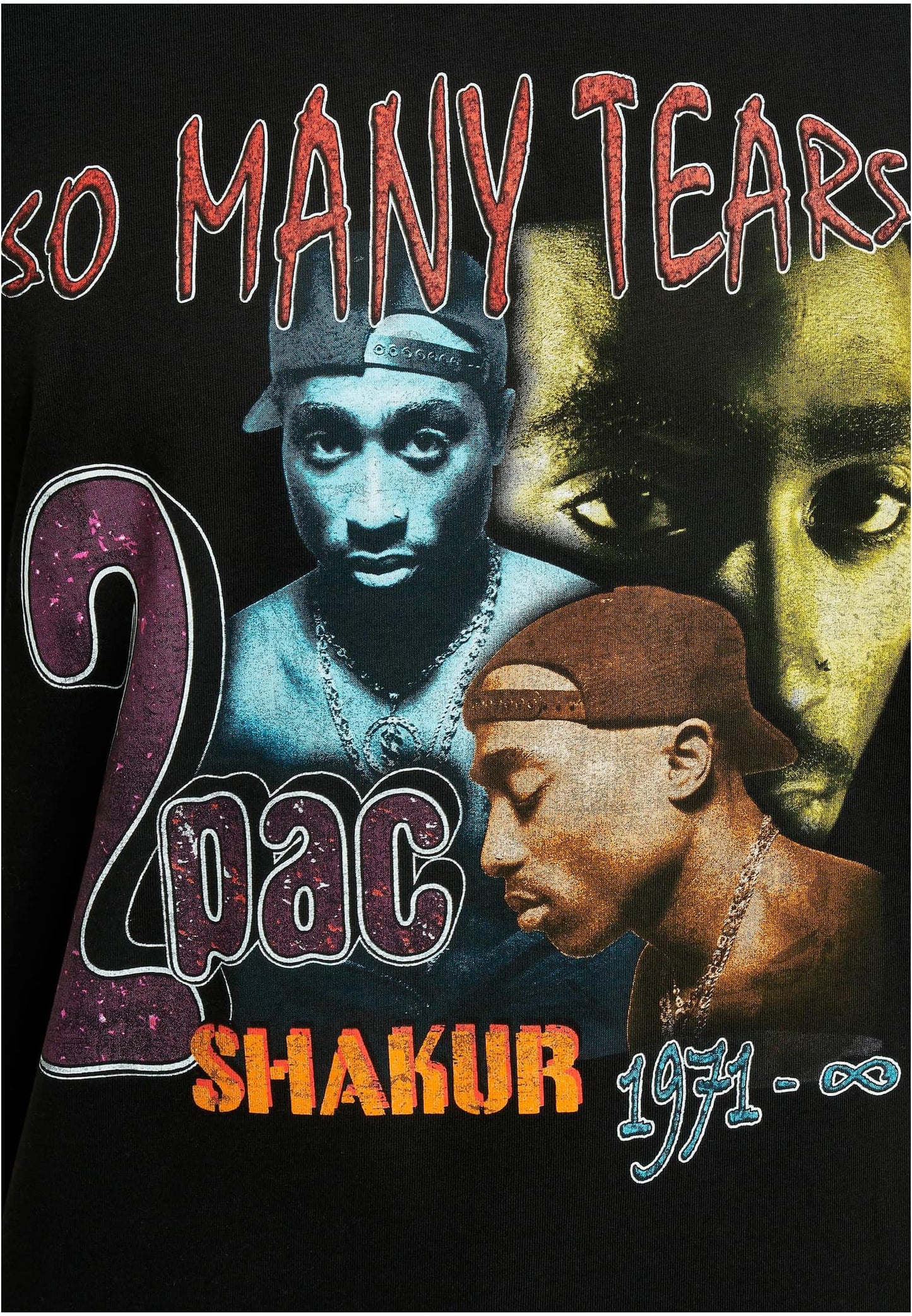 Tupac So Many Tears Oversize Tee