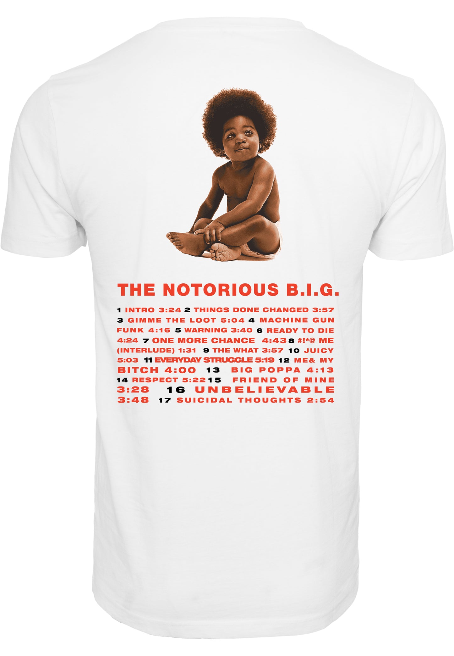 Notorious Big Ready To Die Tracklist Tee