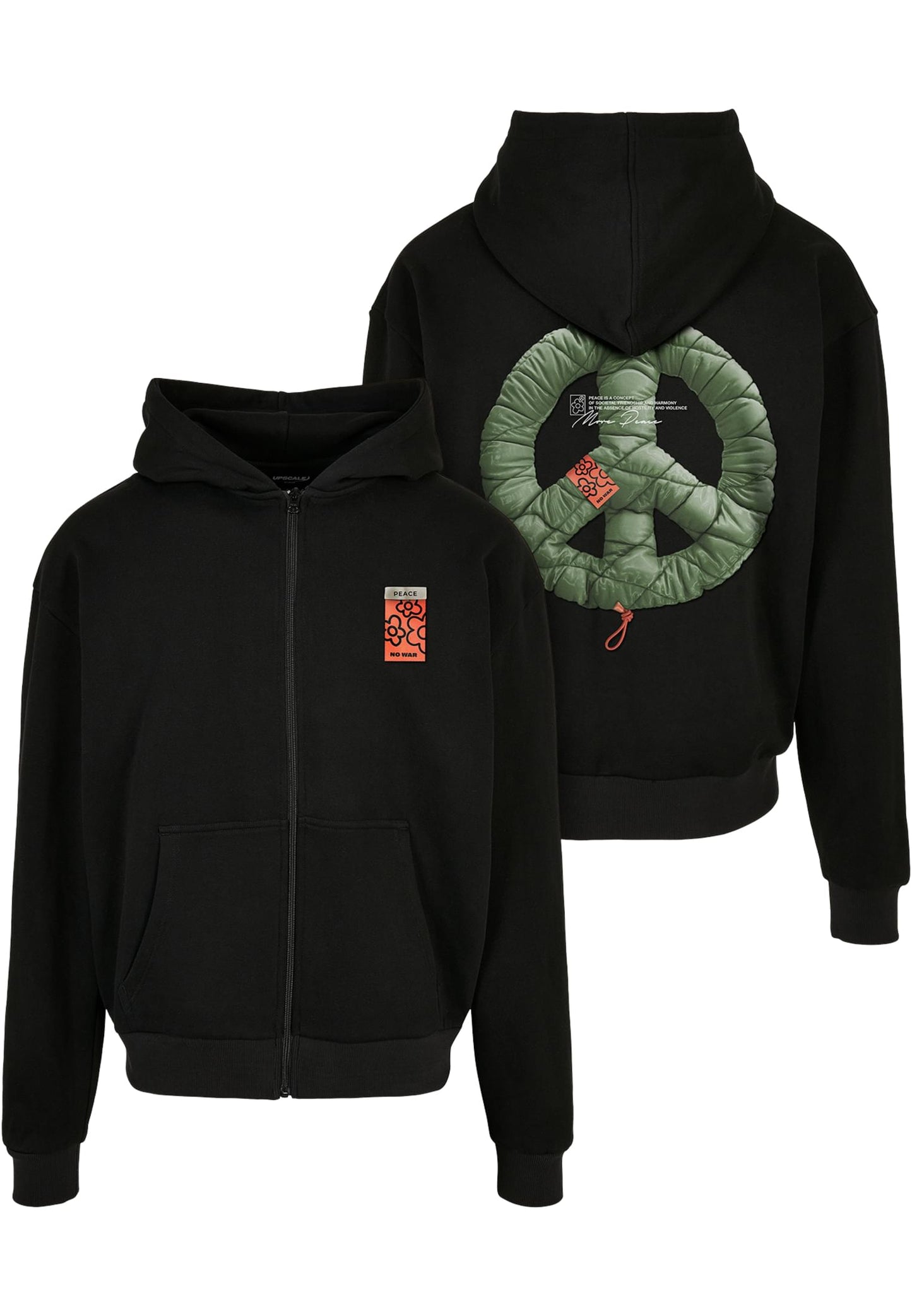 Puffer Peace Heavy Oversize Zip Hoody