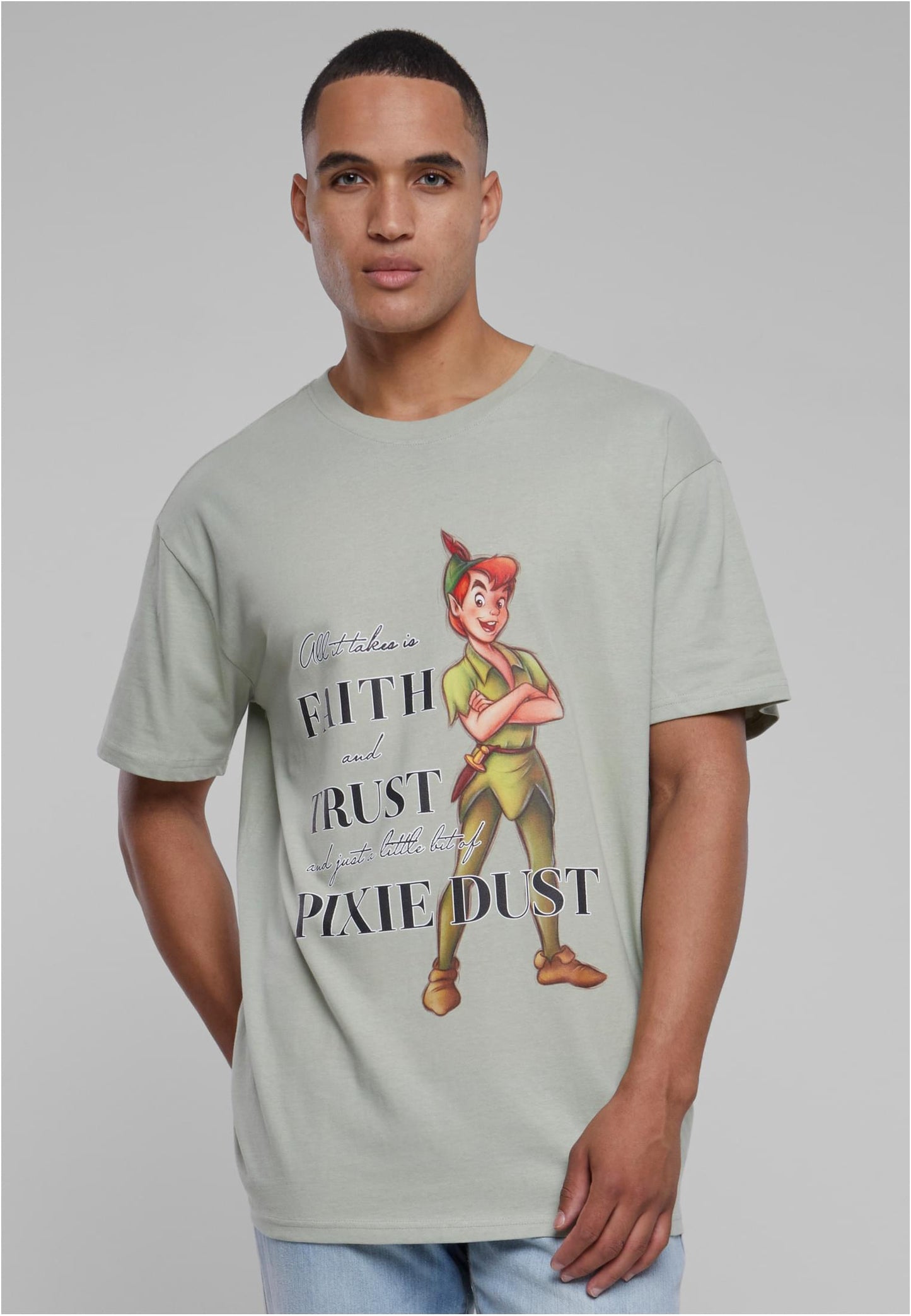 Disney 100 Peter Pan Faith and Trust Oversize Tee