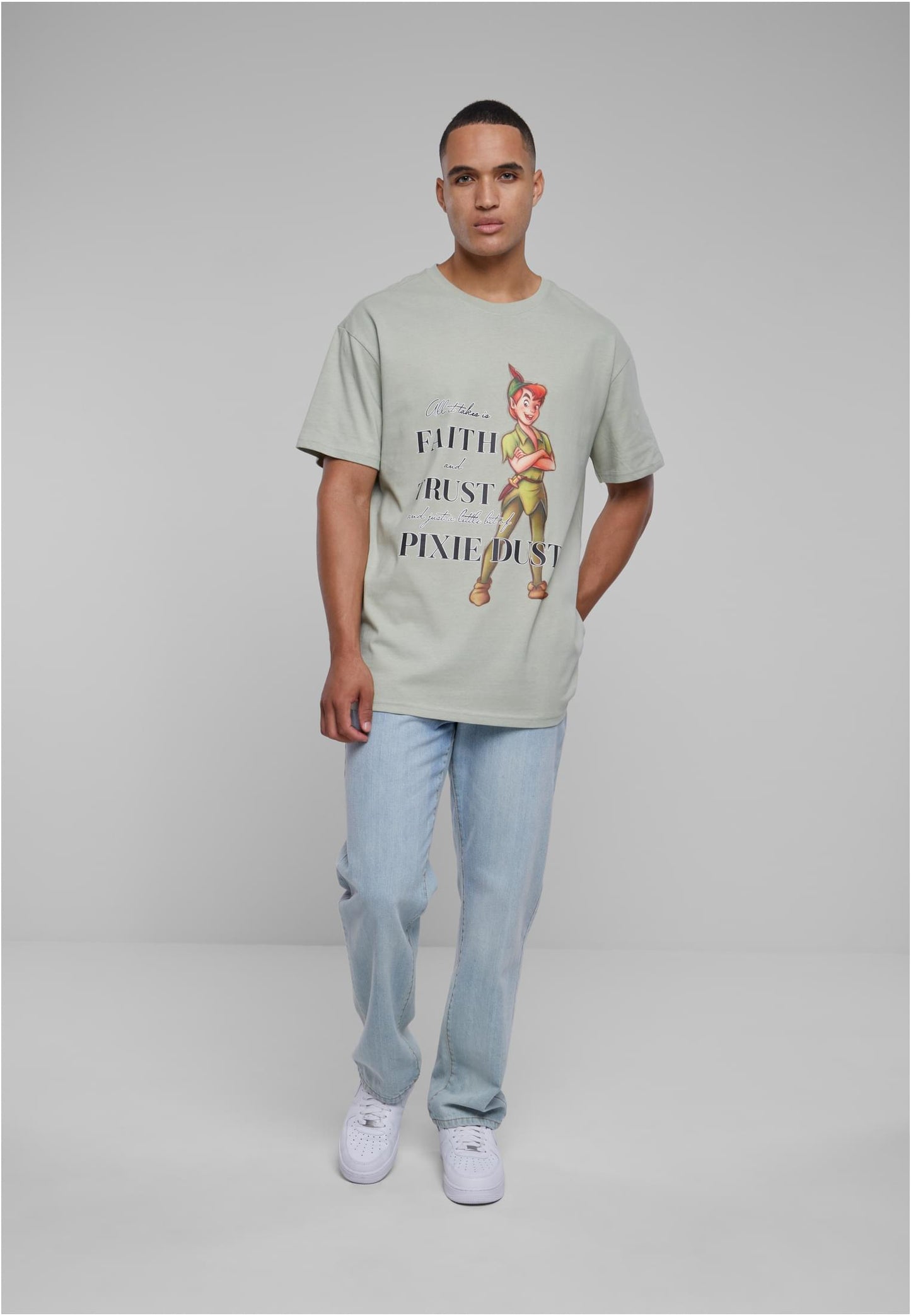Disney 100 Peter Pan Faith and Trust Oversize Tee