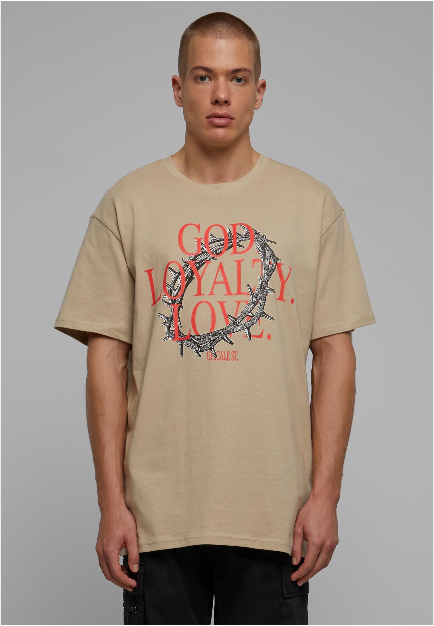 God Loyalty Love Oversize Tee