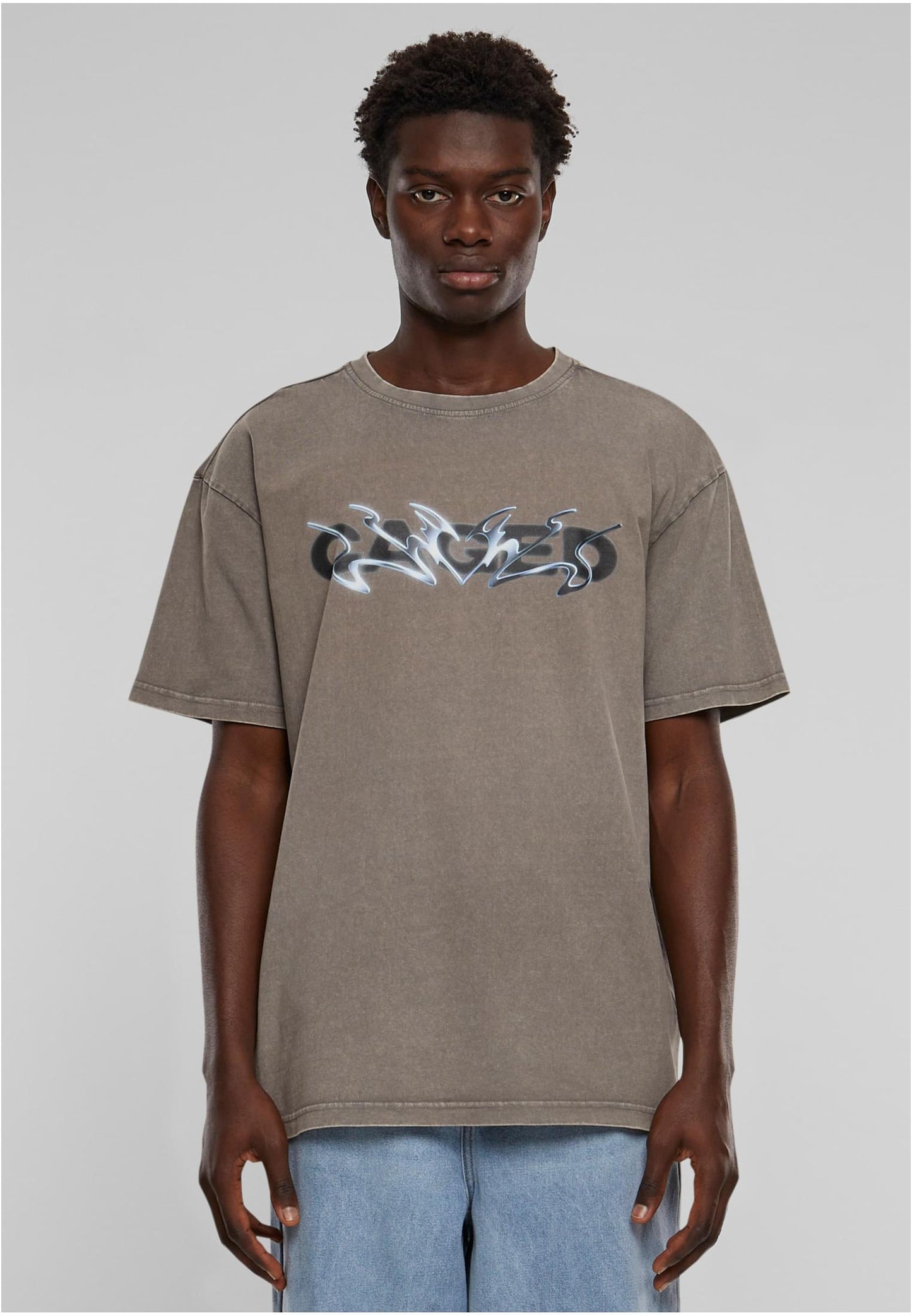 Cagedchrome Acid Heavy Oversize Tee
