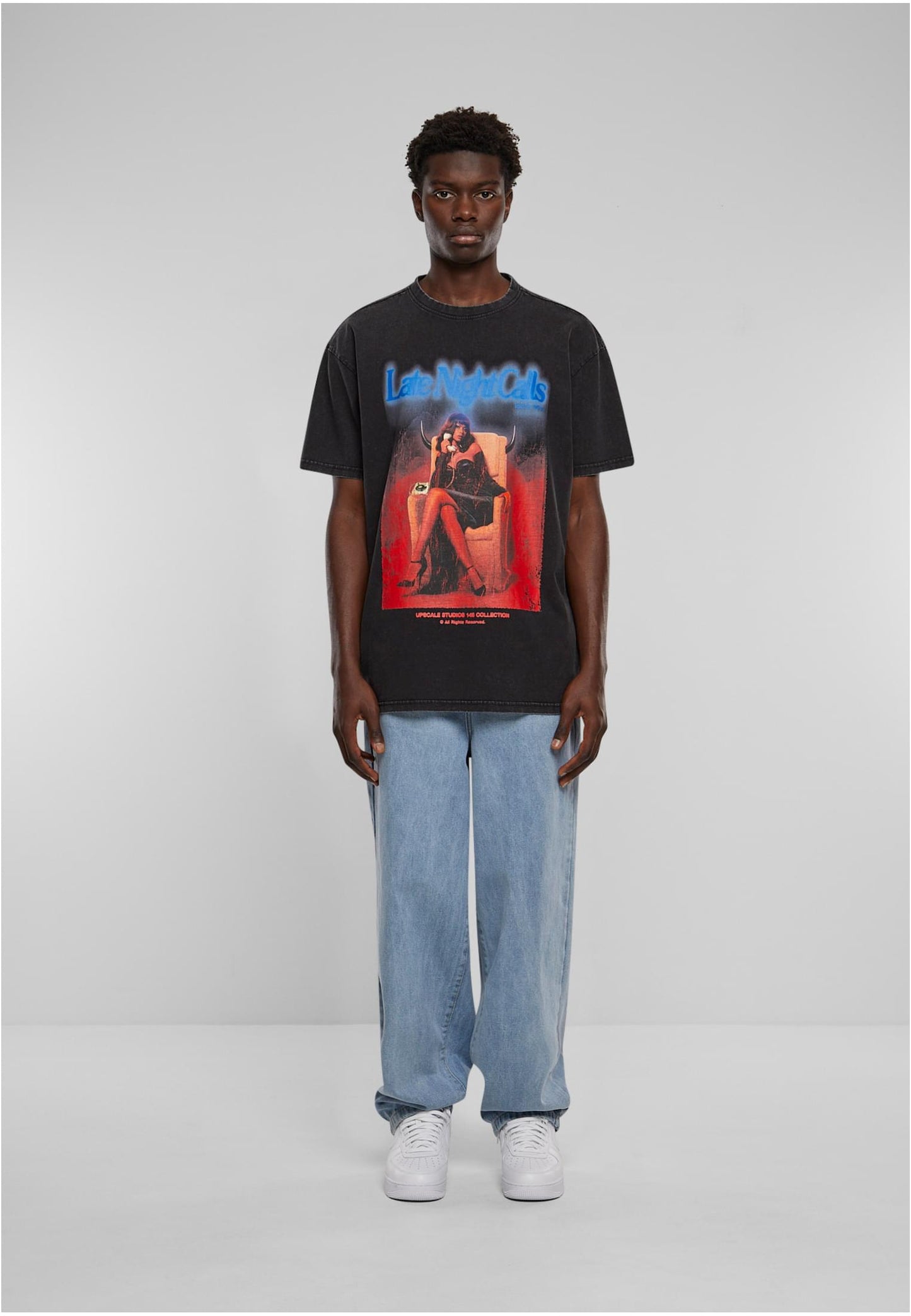 Late Night Calls Acid Heavy Oversize Tee