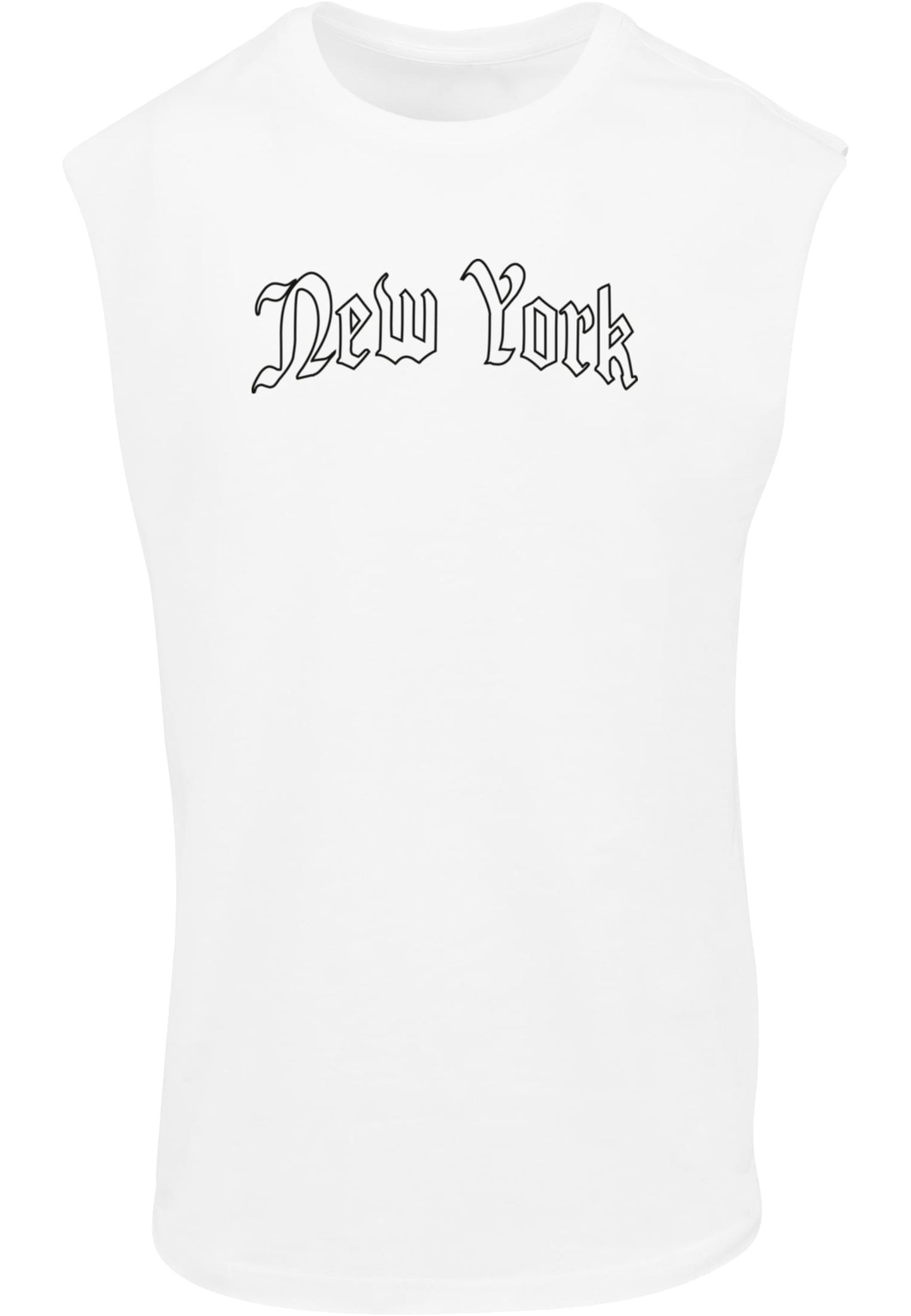 New York Wording Sleeveless Tee