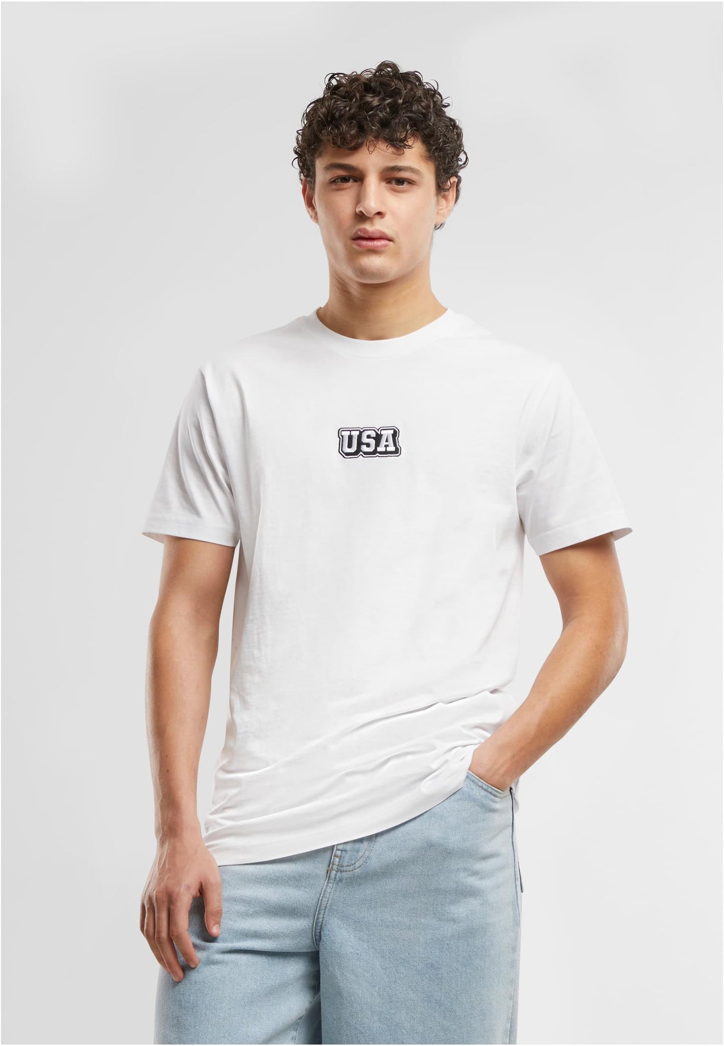 USA College Wording Patch Tee