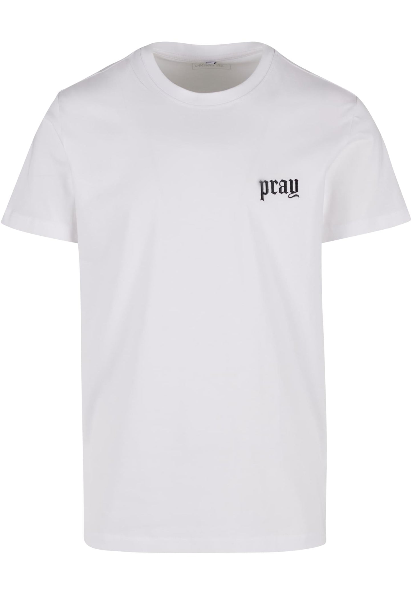 Pray Old English Wording EMB Tee