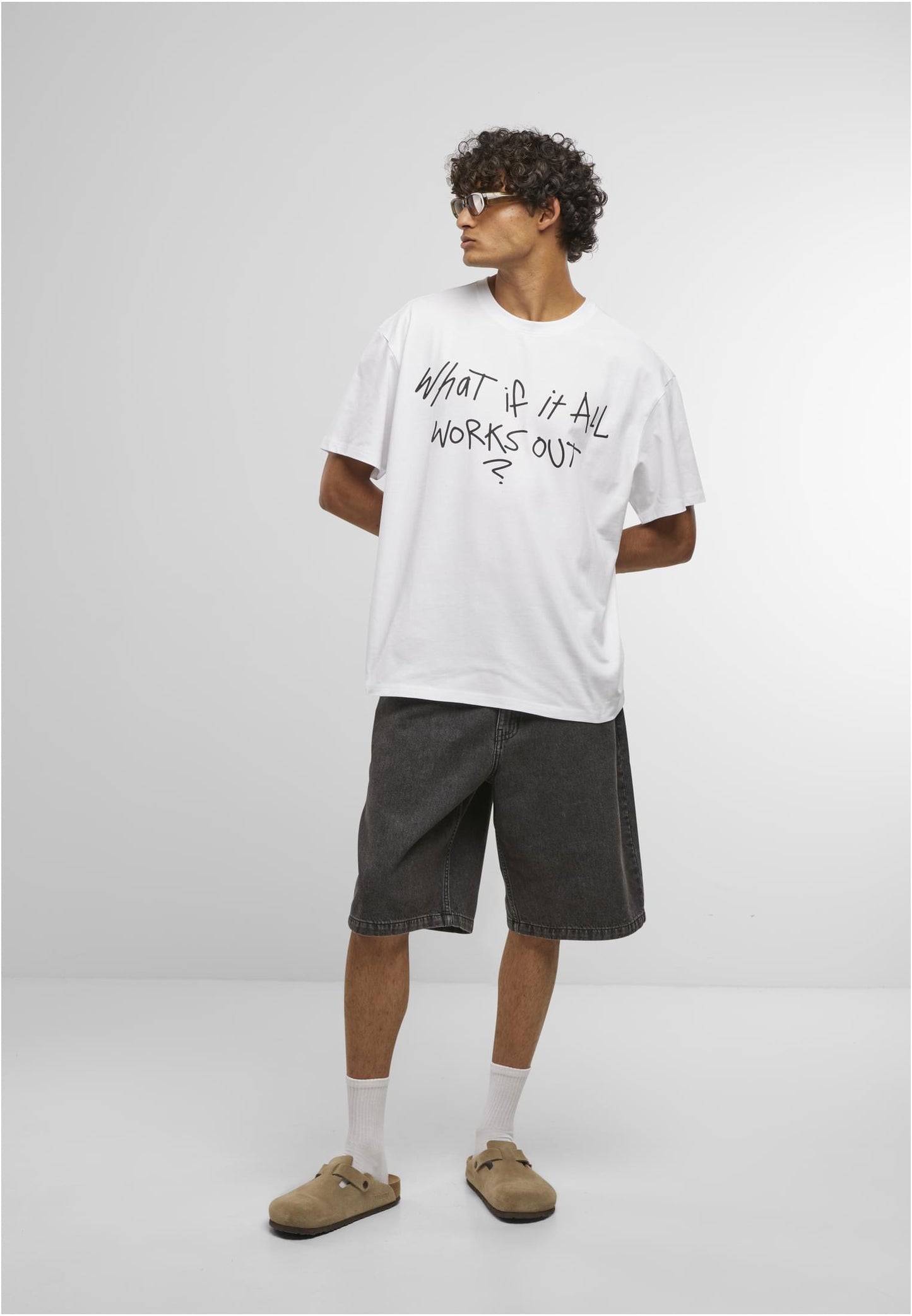 It All Works Out Wording Oversize Tee